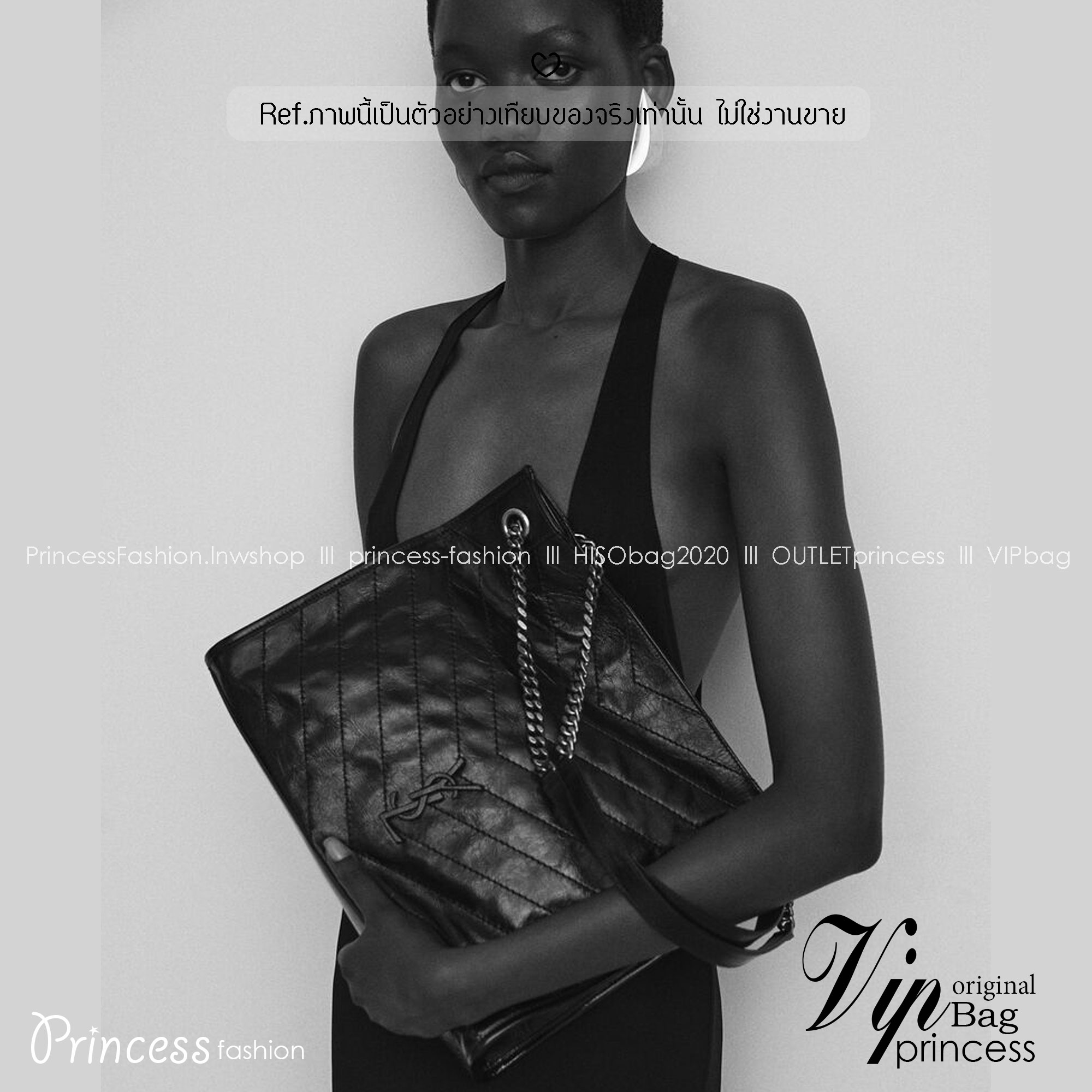 YSL Shopper Niki Tote Bag กระเป๋าสะพายทรงโท้ทใบใหญ่กำลังสวย หรูหราขั้นสุด เสิร์ฟมาให้สวยทันใช้ปีใหม่แน่นอน ใบจริงดูแพงเกินคุ้ม -- [รับตัวแทนกระเป๋า]