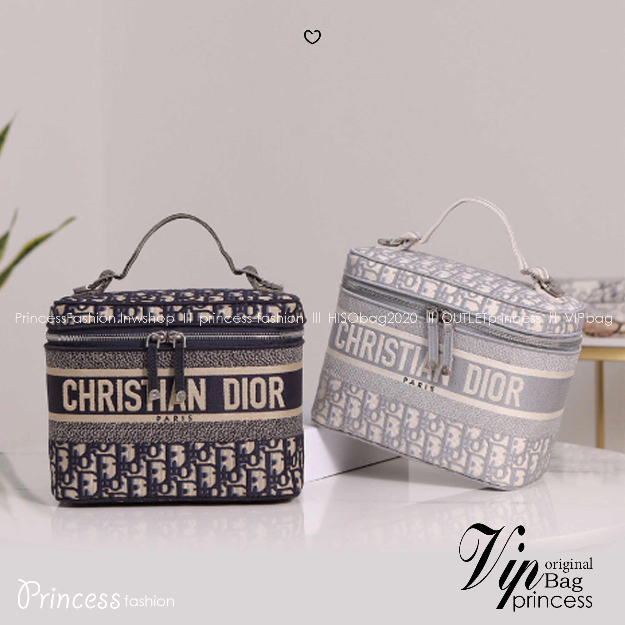 DIOR Travel Vanity Case กระเป๋าใส่เครื่องสำอางค์ไซส์ยอดนิยม ทรงกล่องสวยสามารถใช้เป็น everyday bag ได้ทุกวัน