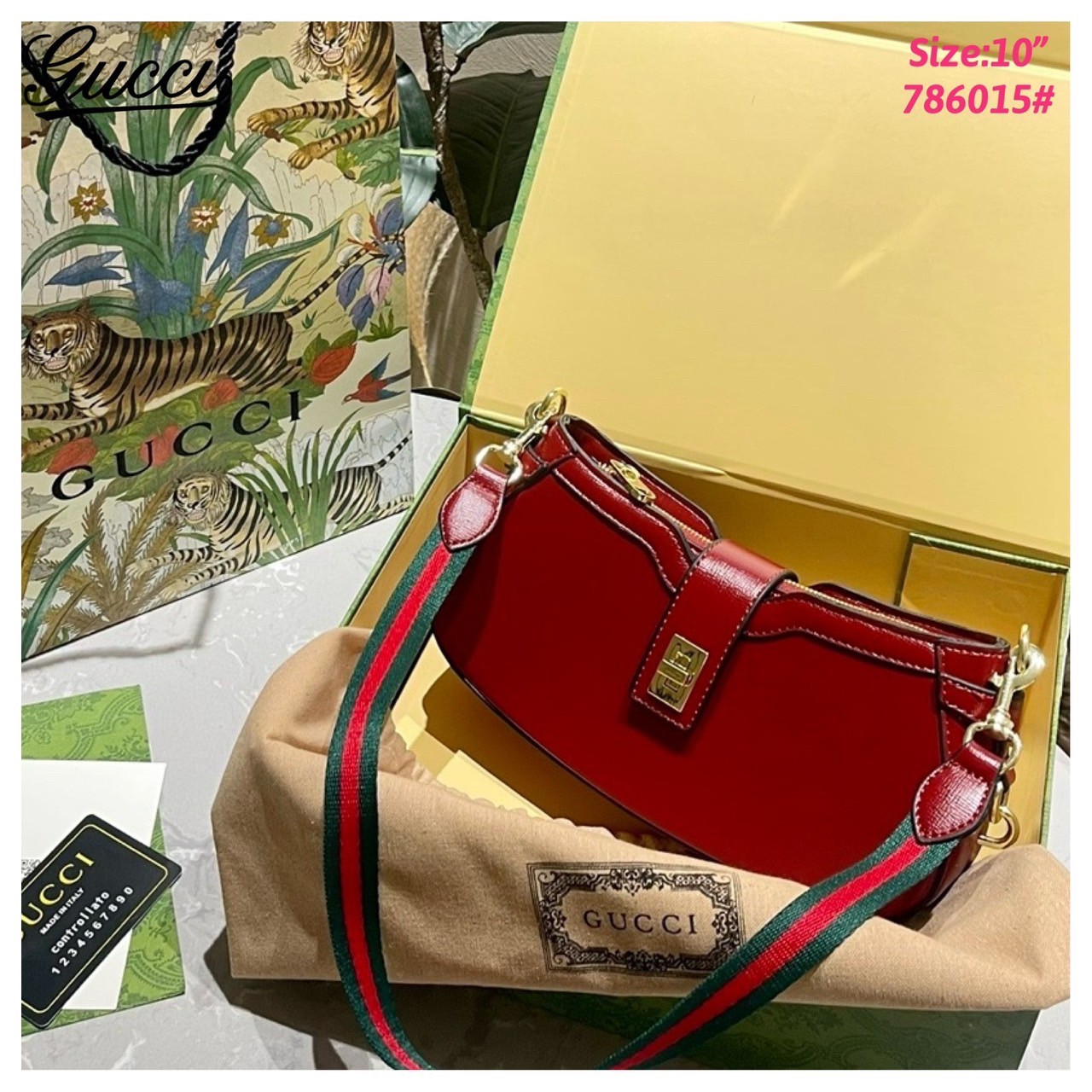 GUCCI moon side mini shoulder bag กระเป๋าสะพายไหล่ดีไซน์วินเทจ คลาสสิคลัคชู ดูผู้ดี สวยแบบน้อยแต่มาก สวยย้อนยุค ขนาดกำลังสวย