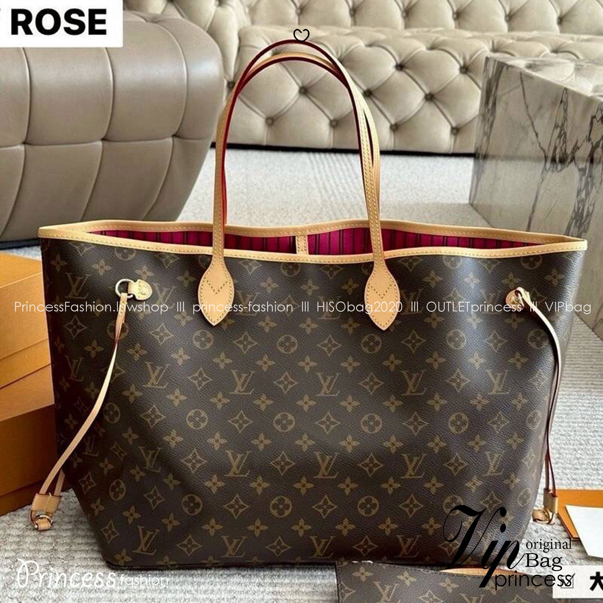 พร้อมส่ง 4 สี | LV Neverfull GM bag กระเป๋าสะพายทรโท้ทใบใหญ่ จุได้แบบไม่จำกัด ไซส์หายากไซส์ตามหา ใหญ่จริงแบบจุใจ มาพร้อมใบลูก สะพายไปเที่ยวต่างจังหวัดคือดีงามมากจ้า