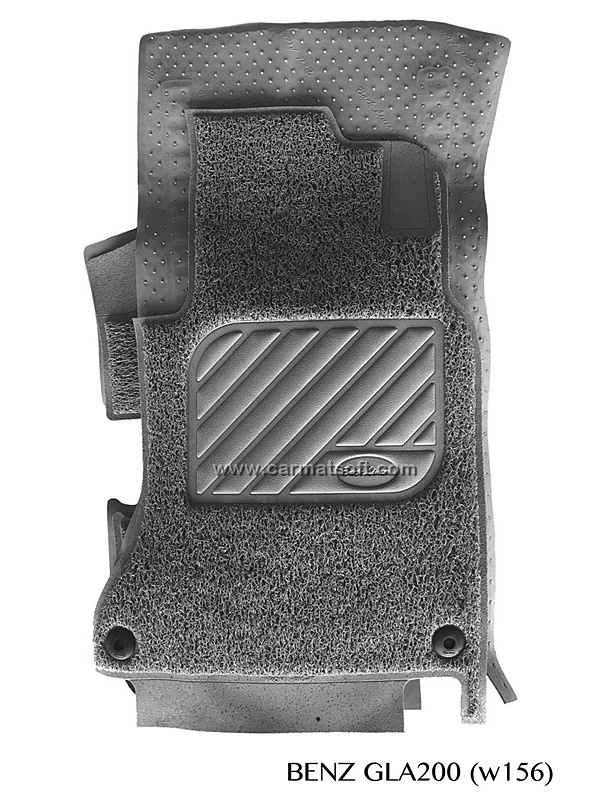 พรมดักฝุ่นไวนิล BENZ GLA200 ,GLA250 H247 พรมไวนิลรีดขอบ สีเทา