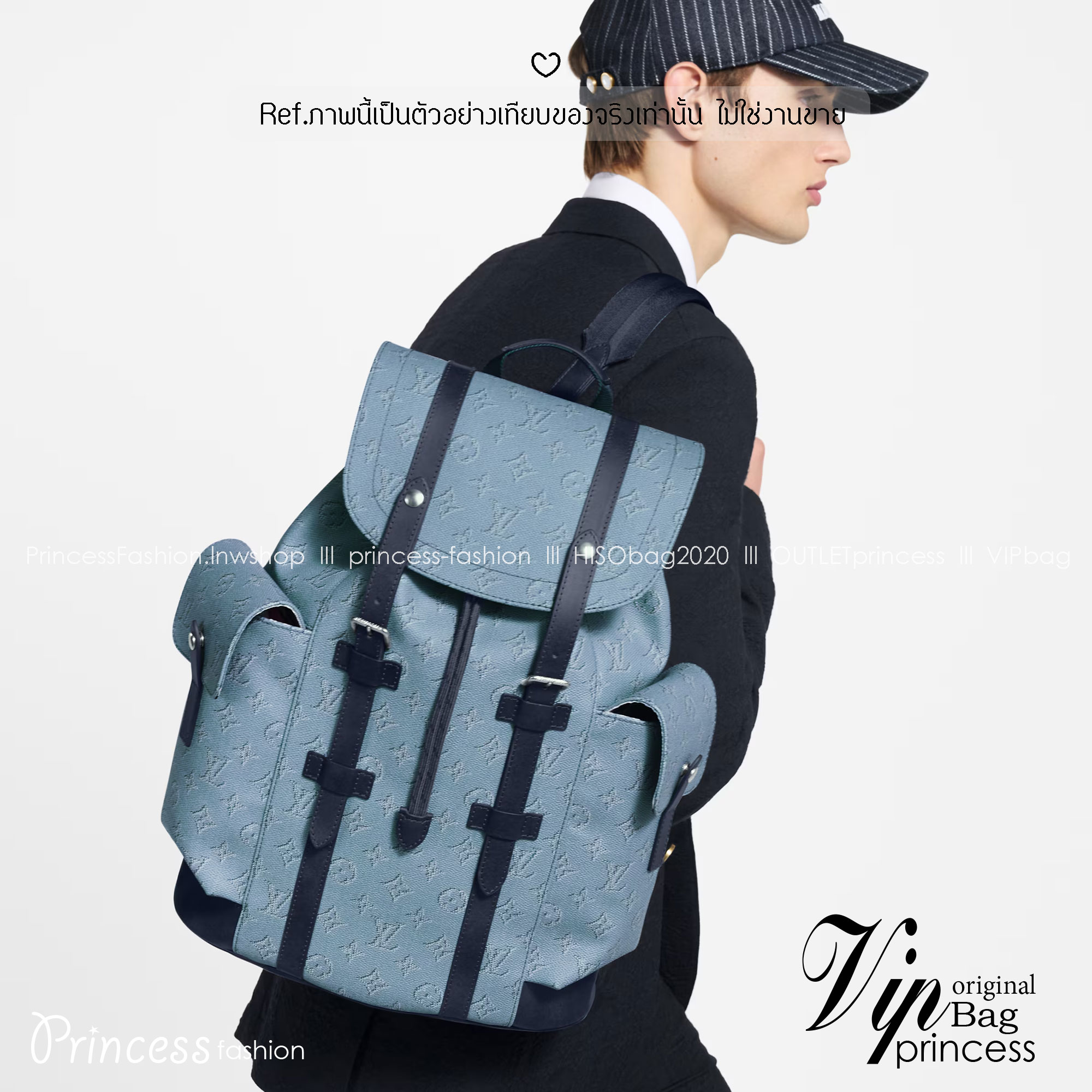 VIP หนังแท้ | LV Christopher MM Backpack กระเป๋าสะพายหลังรุ่นใหม่รังสรรค์จาก Monogram Heritage แคนวาสในสีสันที่ได้แรงบันดาลใจจากการท่องโลกผ่านผืนน้ำและเรือเดินสมุทรสุดหรู