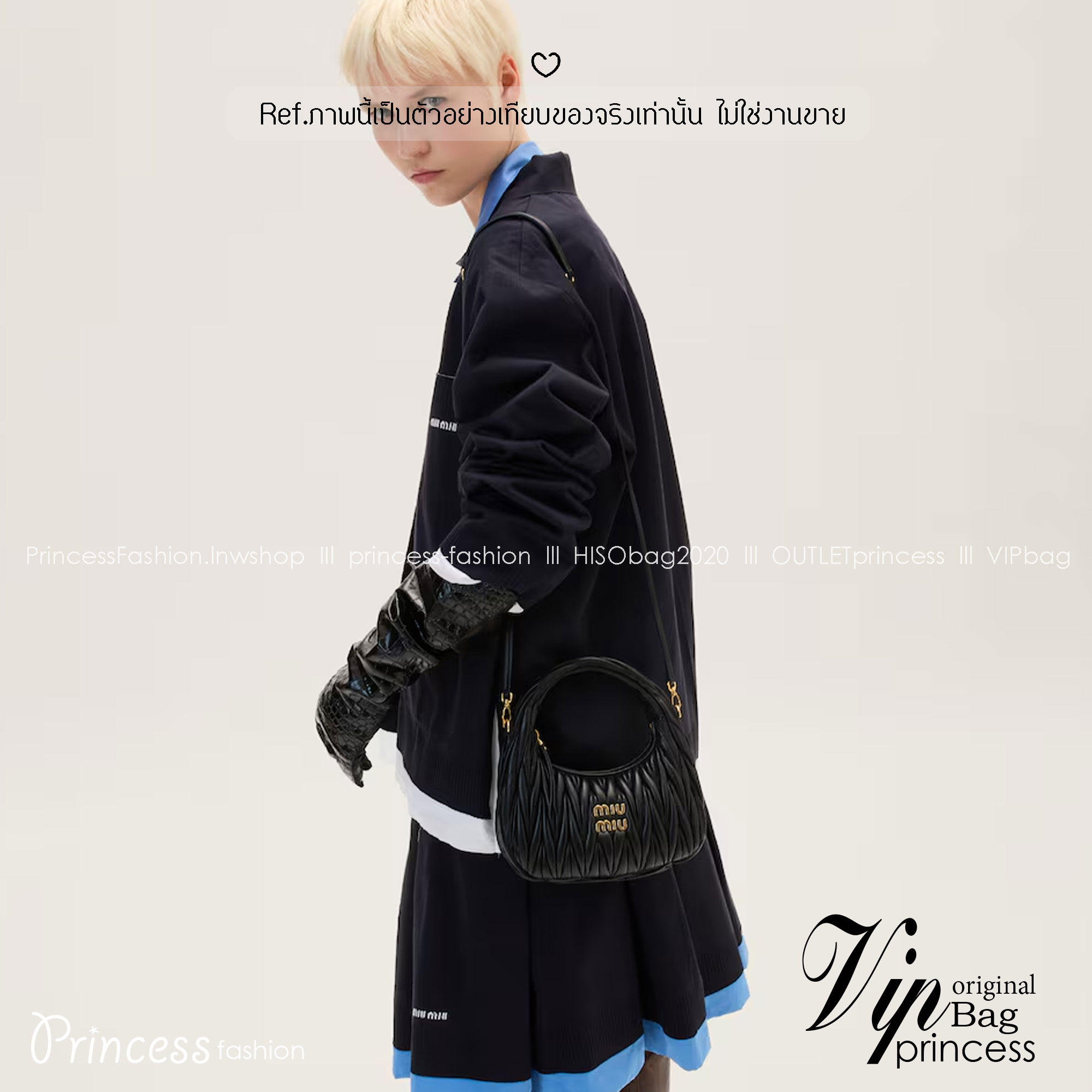 ORI หนังแท้ | MIU MIU Wander matelassé nappa leather hobo bag Small 22cm กระเป๋าสะพายทรงโฮโบ คิ้วท์สุดปัง ลุคลูกคุณหรูหราด้วยดีไซน์จับจีบนูนลวดลายเป็นเอกลักษณ์ หูจับในตัว ถือแบบเลิศๆ หรือจะใส่สายสะพายข้างก็ได้อีกลุค