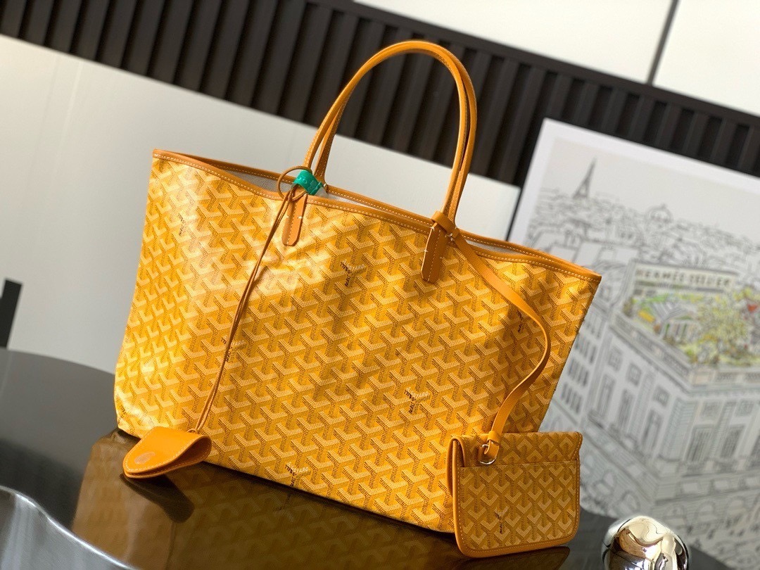 GOYARD PM TOTE BAG กระเป๋าทรงโท้ทใบใหญ่ หนังแท้สวยเป๊ะ เกรดท็อปออริ สลับแท้ 1:1 เกรดดีสุด ใช้ต่างประเทศได้ ผ่านทุก ตม.
