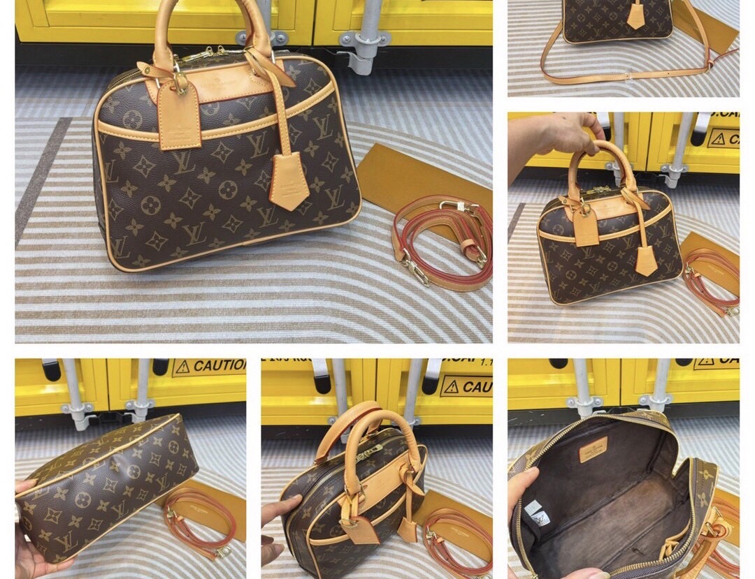 LV Monogram Trouville Handbag กระเป๋าสะพายดีไซน์คลาสสิควินเทจ รูปทรงใช้งานง่ายสะดวกคล่องตัว เรียบง่าย หรู ดูผู้ดี ปากกระเป๋ามีซิปเปิดปิด ภายในโล่งกว้าง พร้อมเสิร์ฟให้ในราคาน่ารักๆ