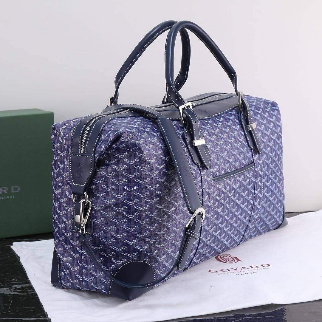 Goyard Keepall bag/ GOYARD Boeing 55 Leather Duffle Bag 55cm กระเป๋าเดินทาง เกรดท็อปออริ สลับแท้ 1:1 เกรดดีสุด ใช้ต่างประเทศได้