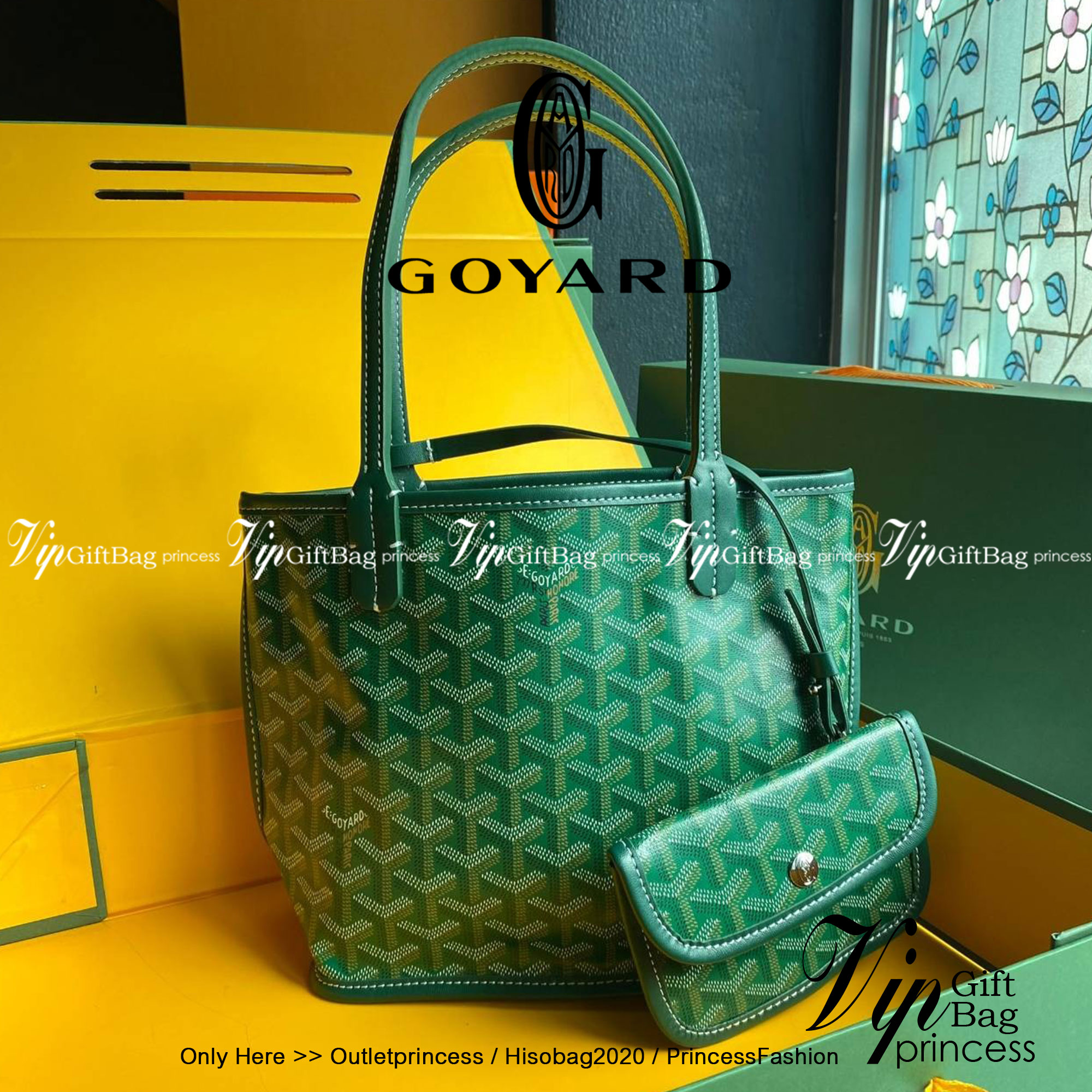 ori GOYARD saint louis mini tote reversible bag / GOYARD ANJOU TOTE MINI กระเป๋าทรงโท้ตมินิ ใช้ได้สองด้านเป็นหนังแท้เกรดดีทั้งใบ ทำให้การใช้งานได้ทนทานกว่า พิมพ์ลายคมชัด ขนาดกำลังน่ารัก ภายในโล่งกว้าง ใส่ของได้เยอะพอสมควรเลยค่ะ ดีไซน์ทรงสวยน่าใช้ แค่ถ