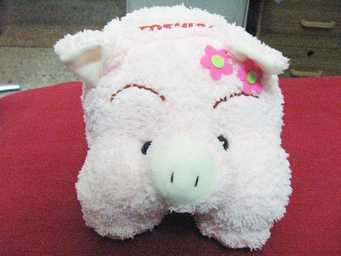 สินค้าหมดค่ะ ตุ๊กตาหมูสีชมพู TOSHIBA ค่ะ