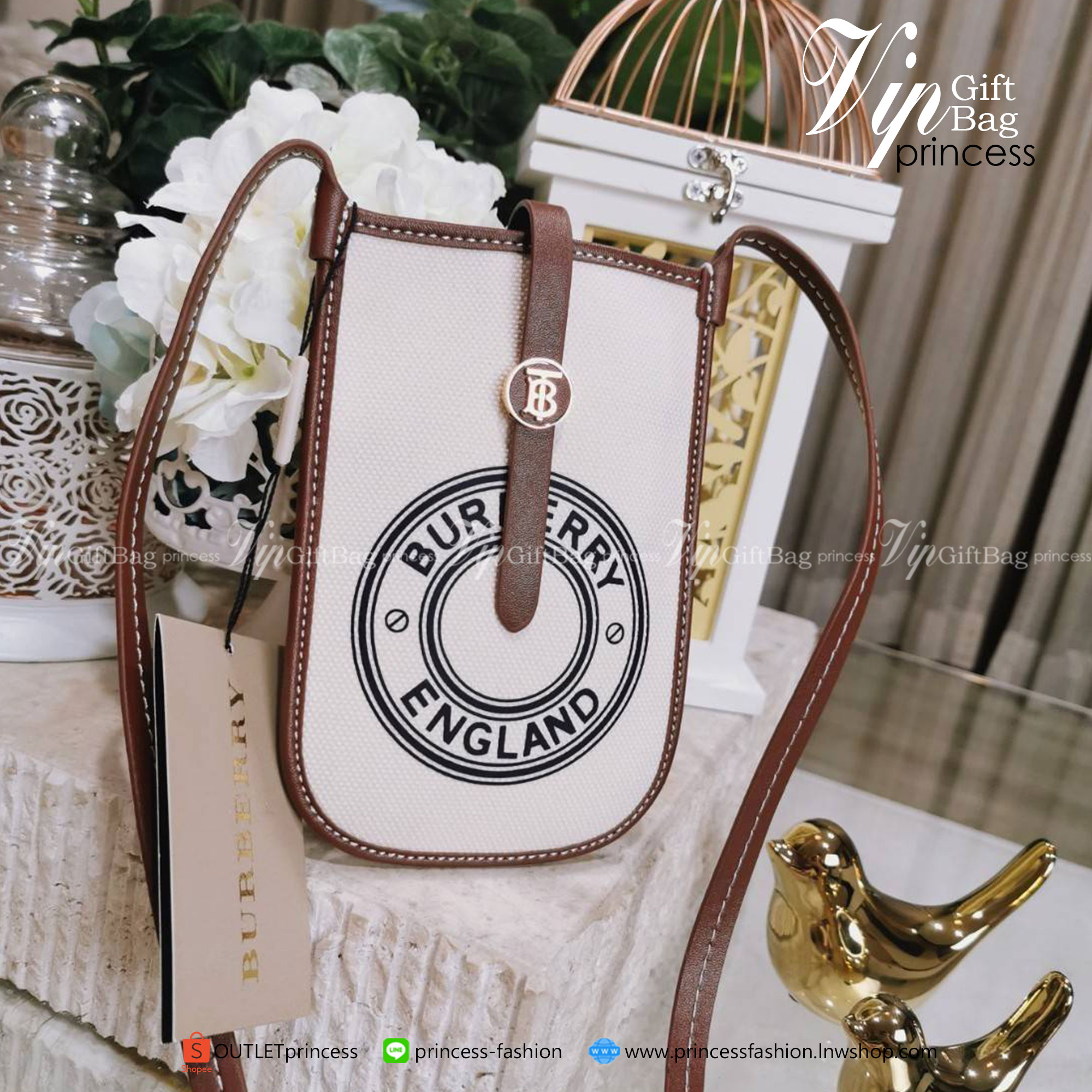 พรีเมี่ยมกิ๊ฟแท้ 100% BURBERRY FRAGRANCES CROSSBODY BAG Gift With Purchase Limited Edition (GWP) พรีเมี่ยมกิ๊ฟจากน้ำหอม