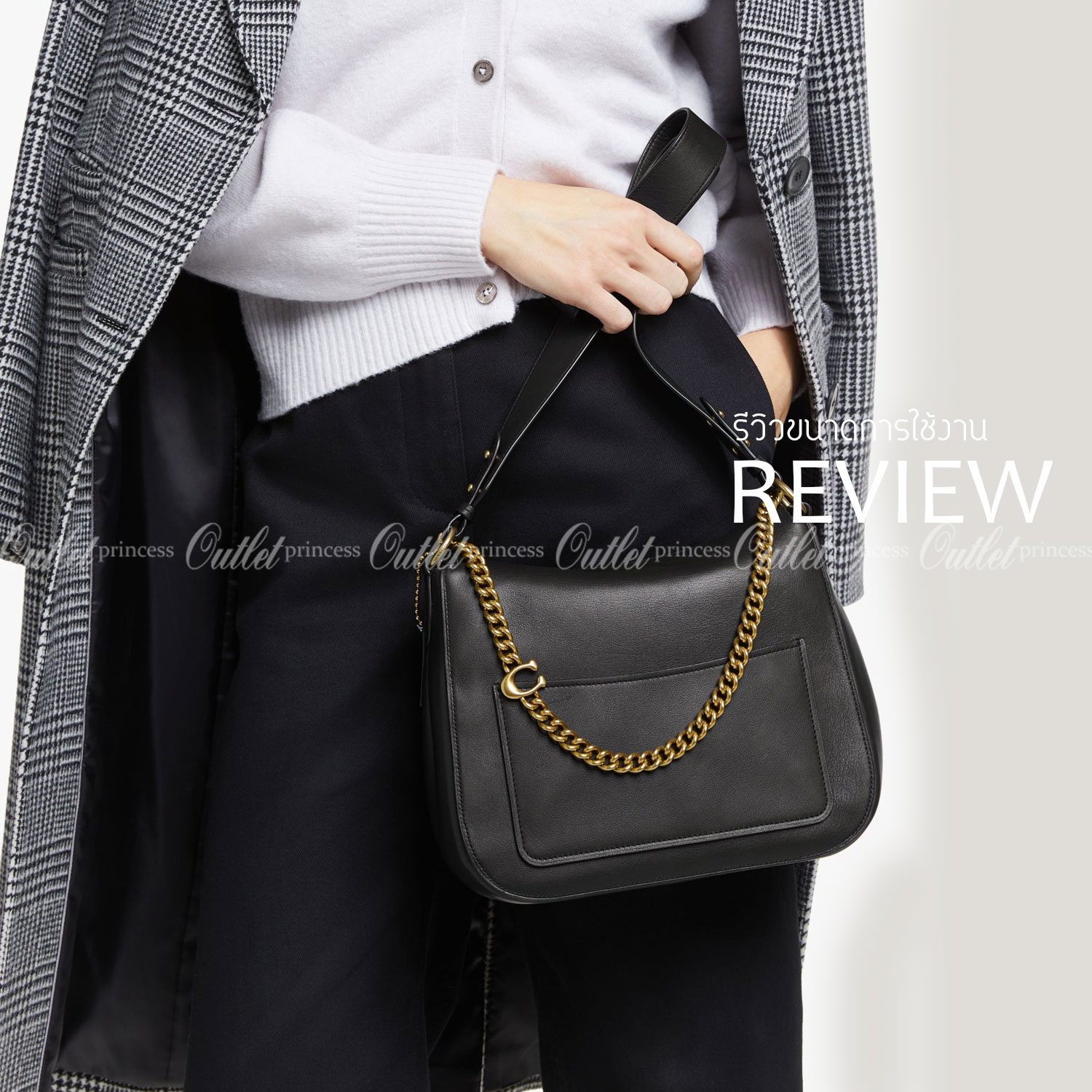 Coach Signature Chain Hobo In Signature Canvas พร้อมส่ง 4 สี