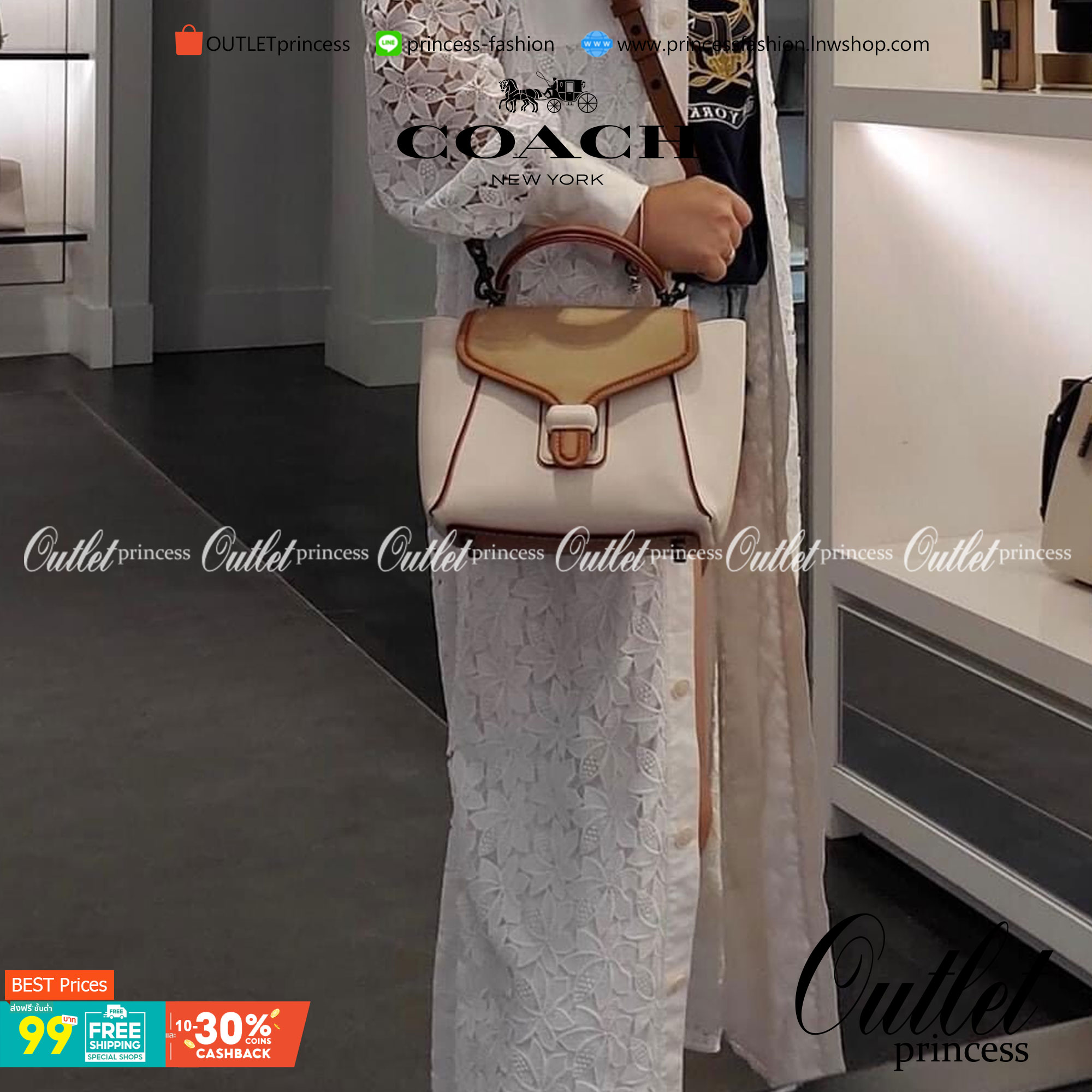 COACH COURIER CARRYALL 23 IN COLORBLOCK SIGNATURE CANVAS พร้อมส่ง 7 แบบ พร้อมส่ง ลุคดูไฮสุดๆค่ะ! กระเป๋าสะพายหนังหรูหราและคลาสสิค หนังแท้ชั้นดีที่สุด น้ำหนักเบา หนังสวยมากก สัมผัสแล้วหลงรักแน่นอนจ้าา😘