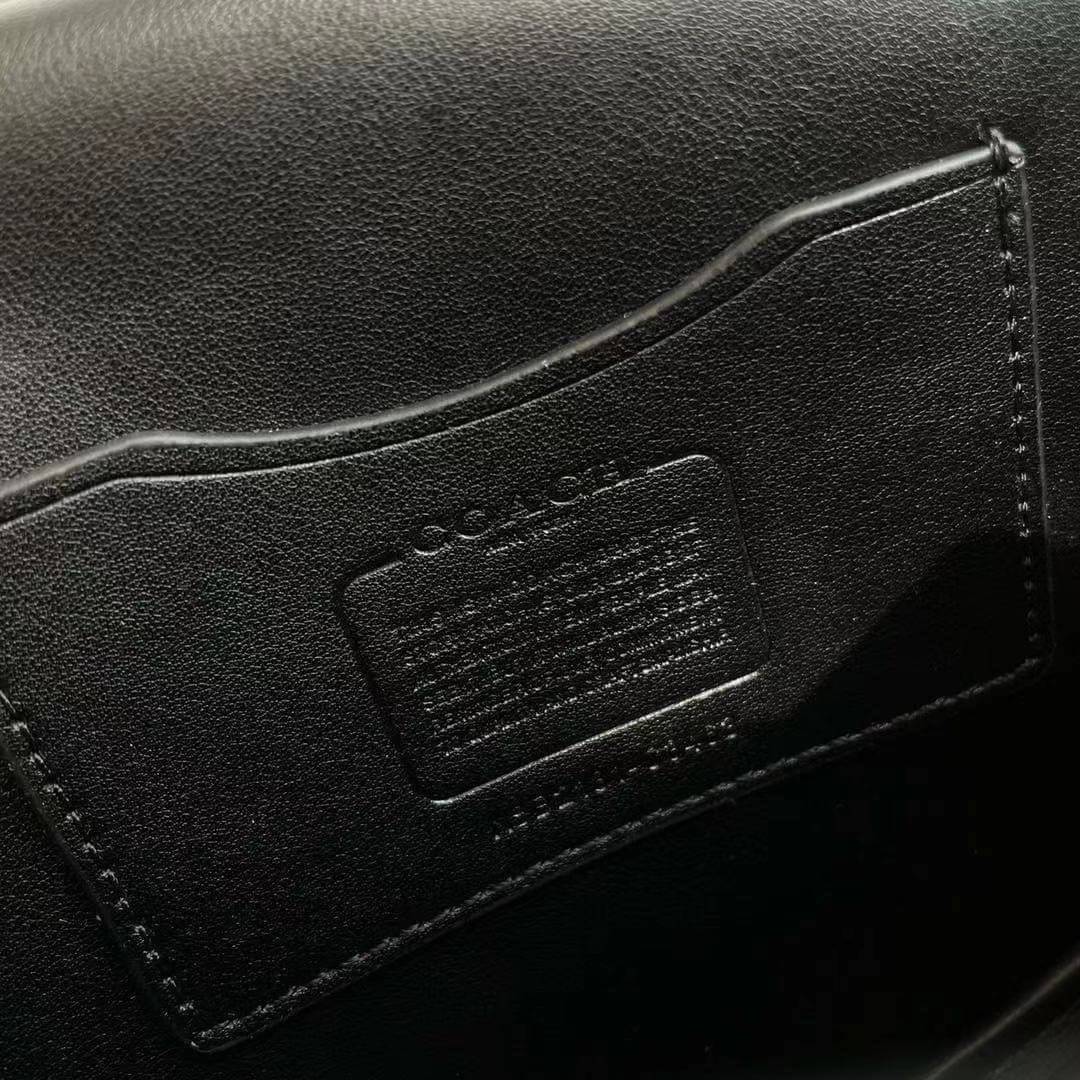 COACH ALIE SADDLE BAG : BLACK