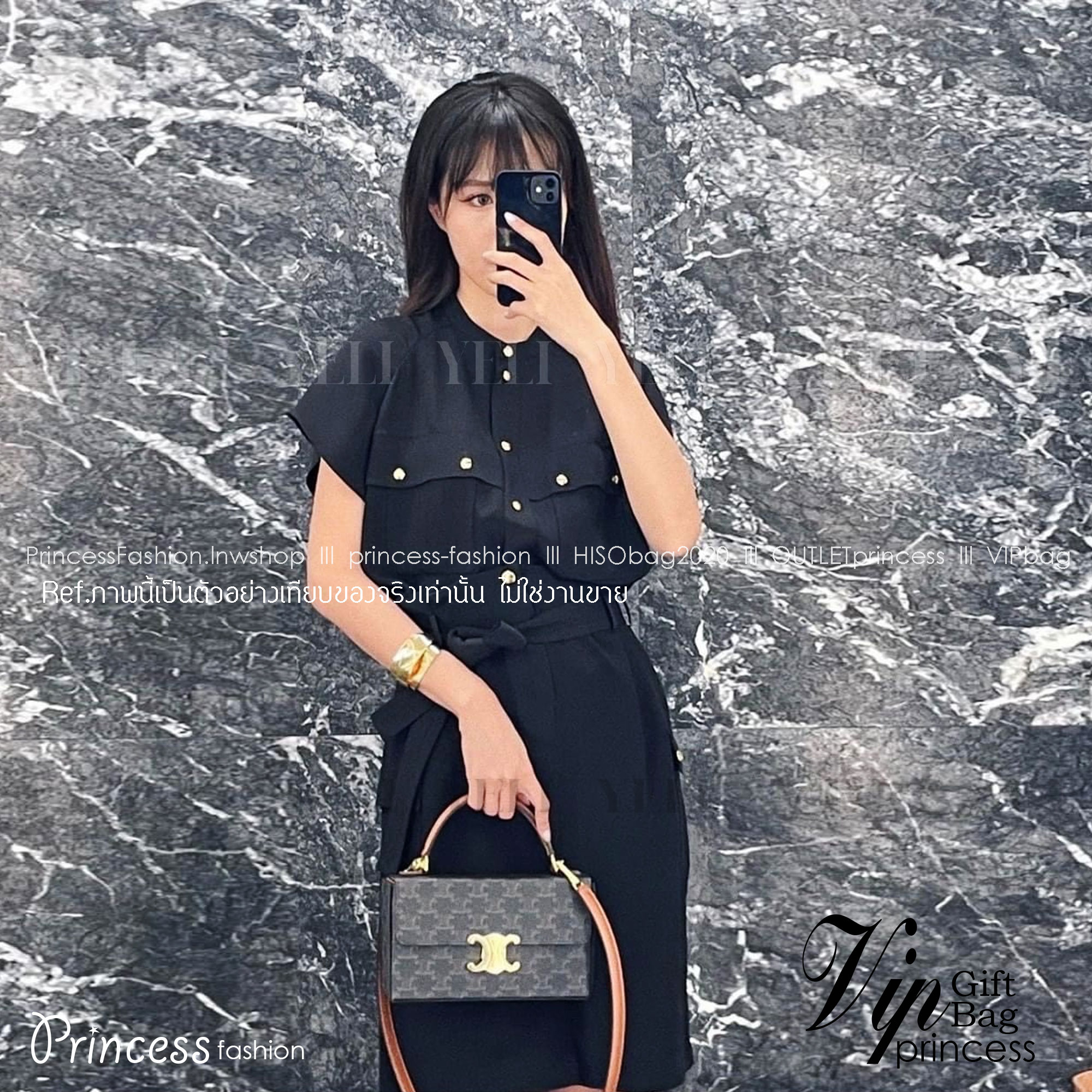 CELINE BOX TRIOMPHE IN TRIOMPHE CANVAS กระเป๋าสะพายสวยอยู่ทรง ดีไซน์เอกลักษณ์ ใช้งานง่ายด้วยอะไหล่กดล็อค วัสดุหนังแคนวาสทนทาน