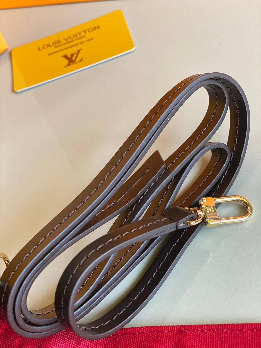 VIP 】หนังแท้ LOUIS VUITTON Monogram Favorite PM Multicolor Damier Ebene Canvas Cross Body Bag