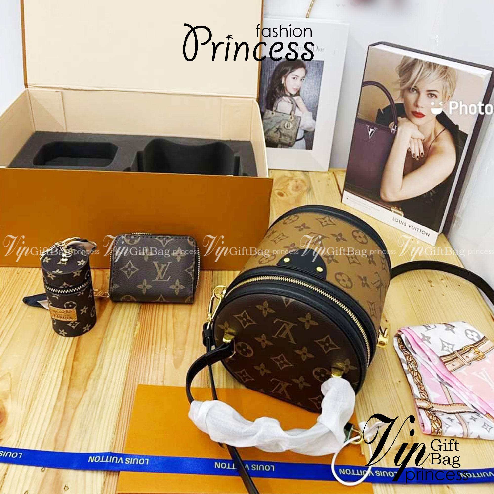 LV CANNES BAG box set ชวนสะสม ที่จับเอารุ่นยอดฮิต มามิกซ์รวมกับไอเท็มสุดคุ้มของมันต้องมี!! จัดเรียงให้อยู่ในกล่องสุดหรู ไม่ว่าจะตัวกระเป๋า กระเป๋าสตางค์ กระเป๋าจิ๋ว ใบไหนๆก็นำมาใช้งานได้จริง คุ้มค่ามากๆ แถมฟรี! ริบบิ้นลายลิมิเต็ด รวมรวบไว้ให้ได้สะสมกันพร้