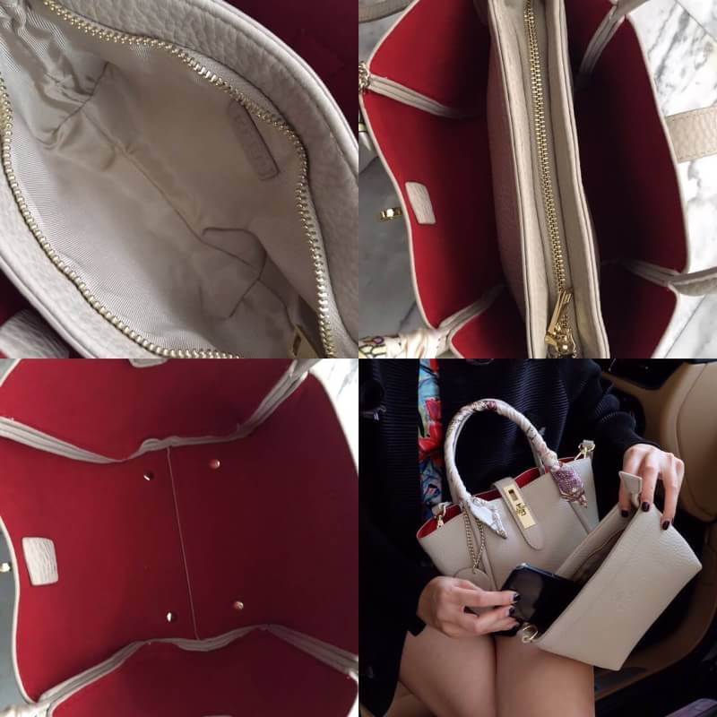 ยูฮู้ !! ทรงตะกร้า Jessy Come back again กับ New version รอบนี้ เพิ่ม Gimmick ด้วยผ้าพันหูกระเป๋าเข้า Set ยังคงความ cute ใช้งานง่ายเหมือนเดิม แถม!! กระเป๋าใบเล็กด้านใน แยก ออกมาสะพายได้อีกด้วย **ซื้อ1ได้2 **คุ้มที่สุด