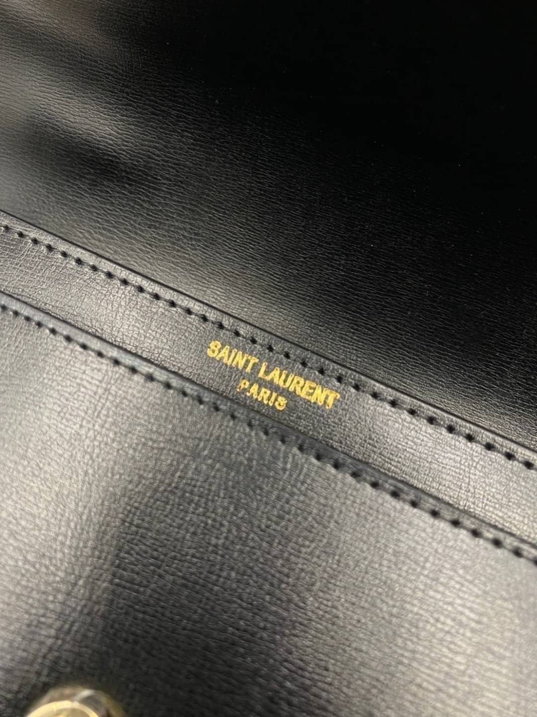 หนังแท้ YSL SAINT LAURENT SUNSET MEDIUM IN SMOOTH LEATHER SHOULDER BAG - BLACK