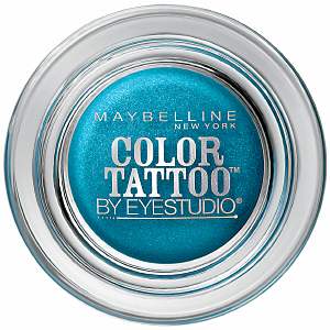 (Pre-order) Maybelline EyeStudio Color Tattoo 24Hr Eyeshadow, Tenacious Teal 0.14 oz (3.98 g)