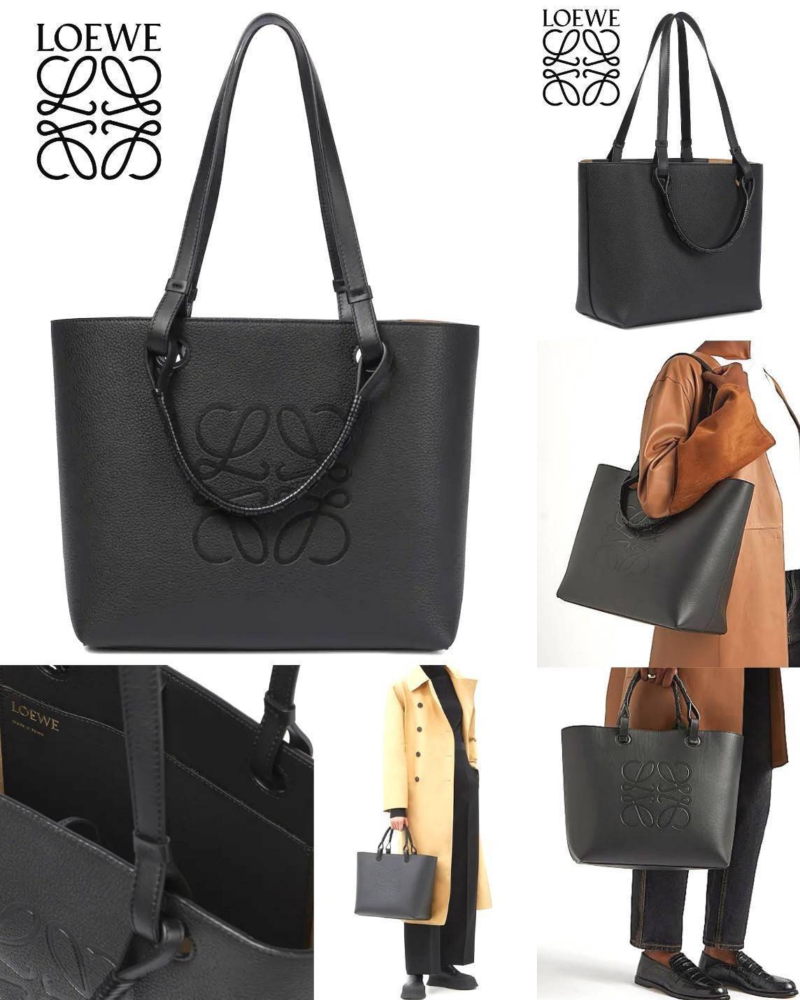 พร้อมส่งความสวย! Super Rare! ห้ามพลาด!✴️ LOEWE HANDLE & SHOULDER BAG VIP GIFT WITH PURCHASE (GWP) กระเป๋าหนังแท้พรีเมี่ยมกิ๊ฟ Limited จาก LOEWE PERFUME DUTYFREE รุ่น Rare items สุดๆวัสดุหนังแท้ Lambskin แบบนิ่มเทคเจอร์สวยดีไซน์สุดหรูคงเอกลักษณ์แบรน