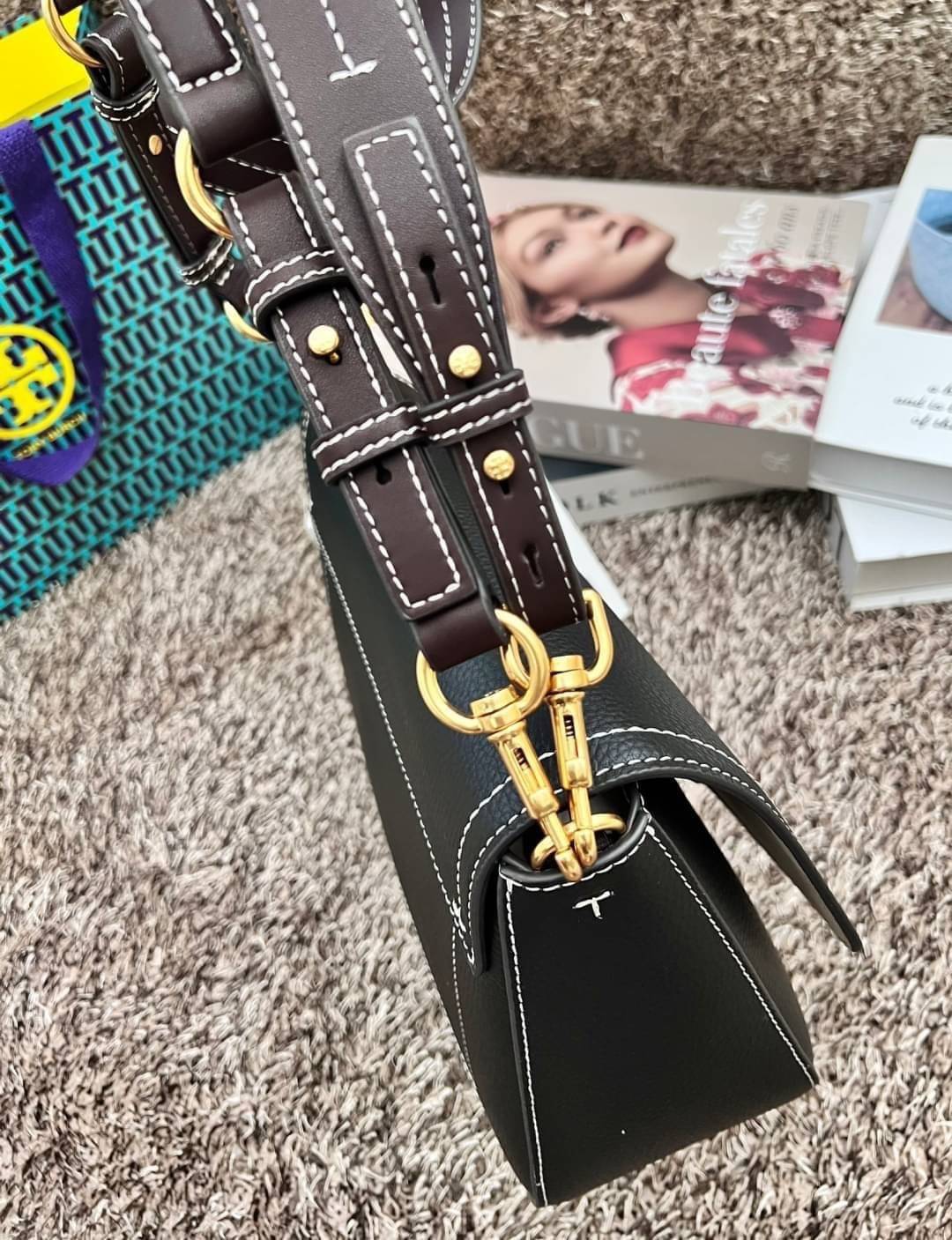 พร้อมส่ง 2 สี TORY BURCH FELIX CONVERTIBLE SHOULDER BAG กระเป๋าสะพาย เกรดท็อปออริ เกรดดีสุด สลับแท้ 1:1