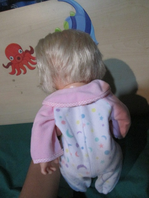 Mattel Baby Sneezes ตุ๊กตาหน้ายางมือสอง