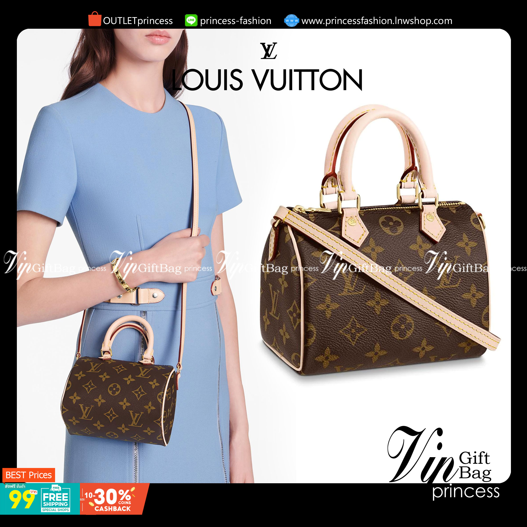 VIP GIFT 】LOUIS VUITTON NANO SPEEDY พร้อมส่งความน่ารักค่ะ! กระเป๋าทรงหมอนไซด์มินิ หนังแกะแท้นิ่มสวยงามค่ะ เปิดปิดกระเป๋าแบบซิป ภายในสามารถใส่มือถือได้ กระเป๋าเงินใบกลางได้ พาสปอร์ตได้ค่ะ