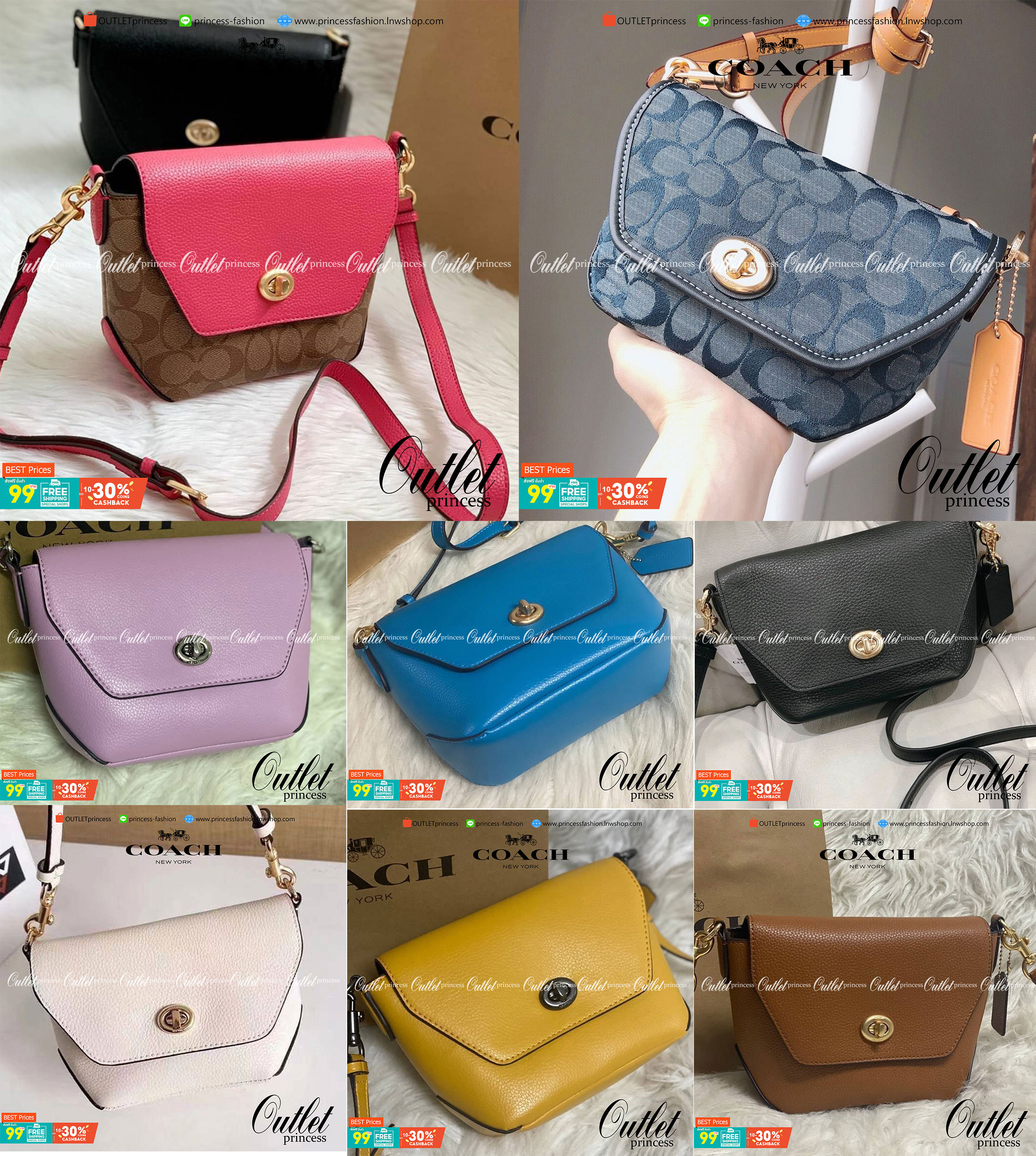 คอลเลคชั่นใหม่ ทั้งสวยทั้งคุณภาพค่ะ COACH KARLEE CROSSBODY BAG พร้อมส่ง ได้ไปไม่ผิดหวังแน่นอนค่ะ! สวยๆแบบคนดังระดับโลกกันค่าา กระเป๋าสะพายแบบครอสบอดี้ร์ หนังแท้นิ่มสวยงามมากๆค่ะ รูปทรงน่ารักกระทัดรัด เปิดปิดกระเป๋าแบบหมุนล็อค ภายในสามารถ