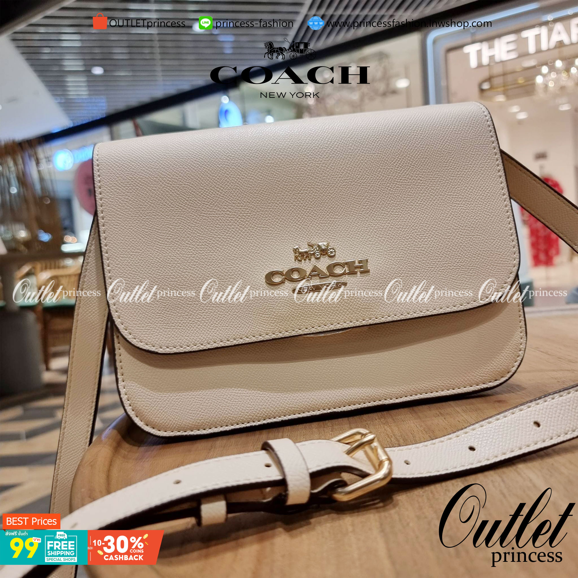 COACH C5632 BRYNN FLAP CROSSBODY แซ่บที่สุด ใหม่ที่สุด!! คอลเลคชั่นใหม่!! มองยังไงก็หลงรักละสายตาไม่ไหว กระเป๋าสะพายข้างลุคไฮน์ ที่ดีไซน์ออกมาได้ปัง และดูแพงมากๆ ด้วยดีเทลคลาสสิค รูปทรงใช้งานง่าย เรียบๆแต่มีดีเทล วัสดุหนัง crossgrain สวยคม!!! เปิด-ปิดด้วย