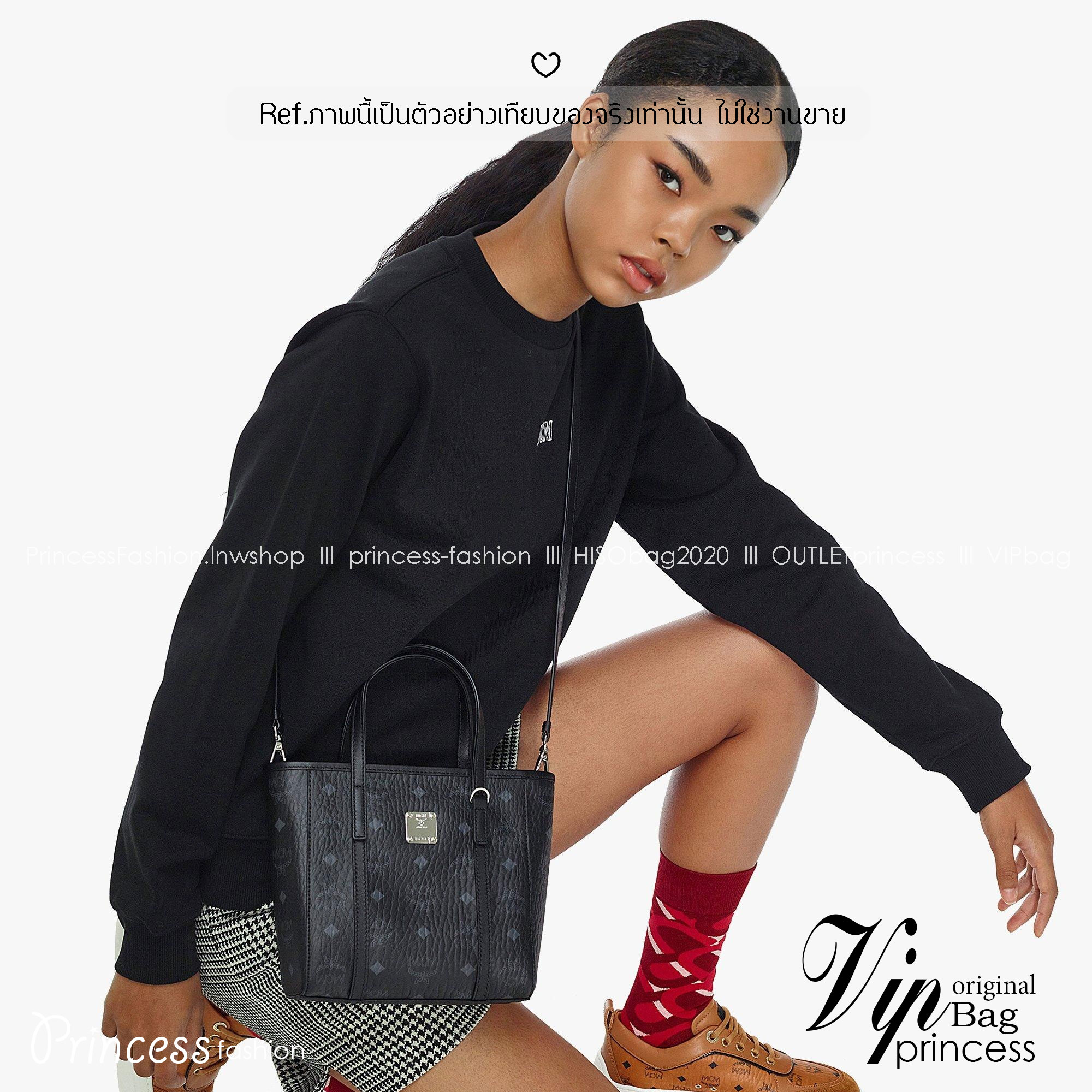 M.C.M MINI TONI SHOPPER IN VISETOS กระเป๋าถือ/สะพายข้าง ทรงโท้ทไซส์มินิ สวยคลาสสิค เกรดท็อปออริ 1:1 สลับแท้ ใช้งานต่างประเทศได้