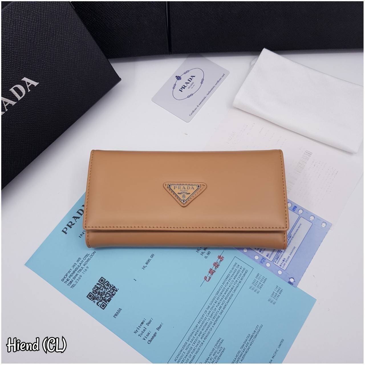 หนังแท้ Prada Long Wallet / Prada Wallet กระเป๋าสตางค์ใบยาว ใช้งานง่าย สวยหรู งานหนังแท้ทั้งใบ ภาพสินค้าถ่ายจากงานขายจริง ใช้งานต่างประเทศได้