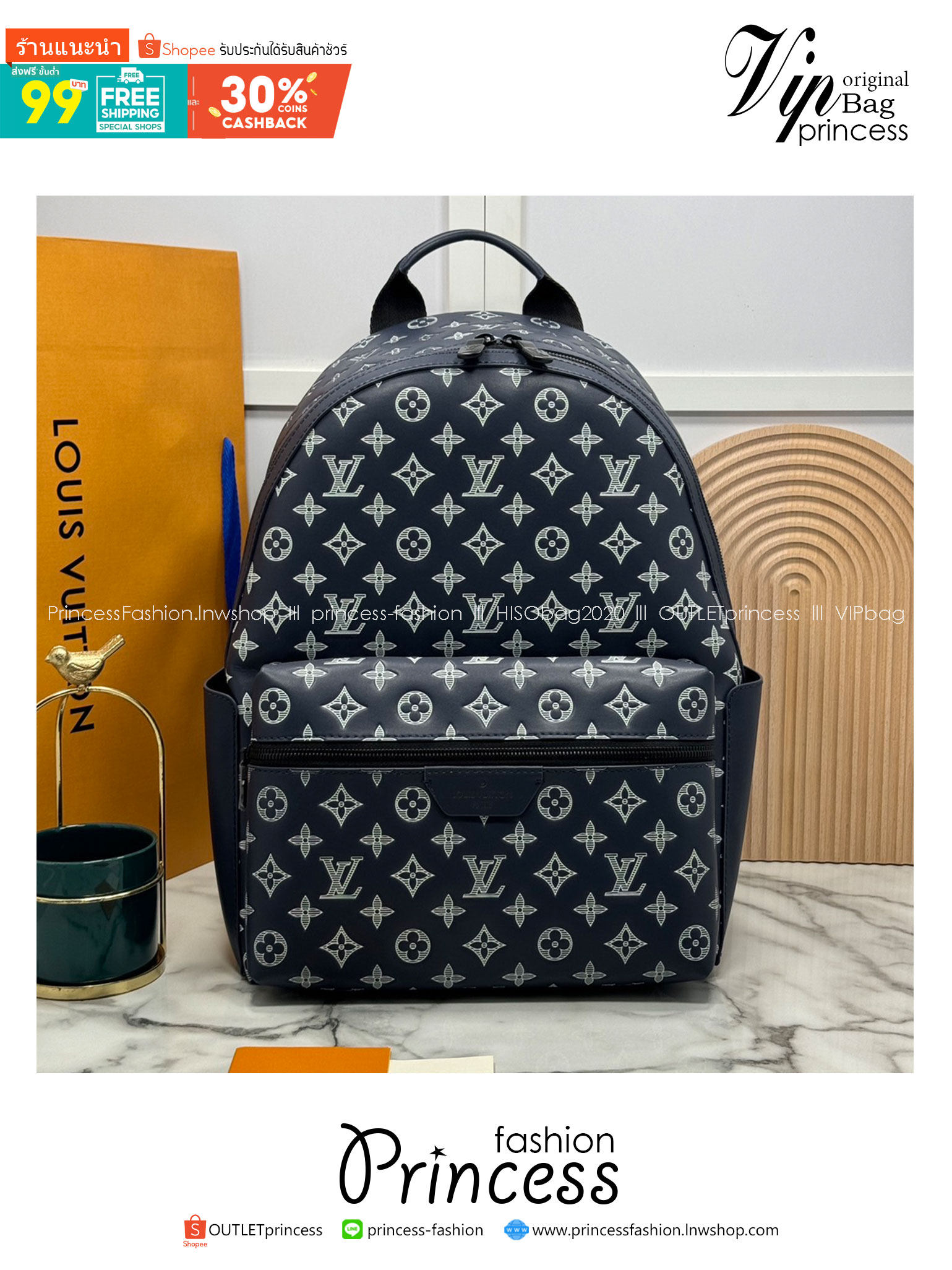 LV Discovery Backpack Monogram Shadow Leather / LV Backpack กระเป๋าเป้สะพายหลัง เท่ๆ คูลๆ ที่ดูแพงที่สุด งานสวยเป๊ะ จุของได้เยอะ ใช้ได้ทั้งชายหญิง หนังแท้ เกรดออริ เทียบแท้ 1:1 ใช้งานต่างประเทศได้