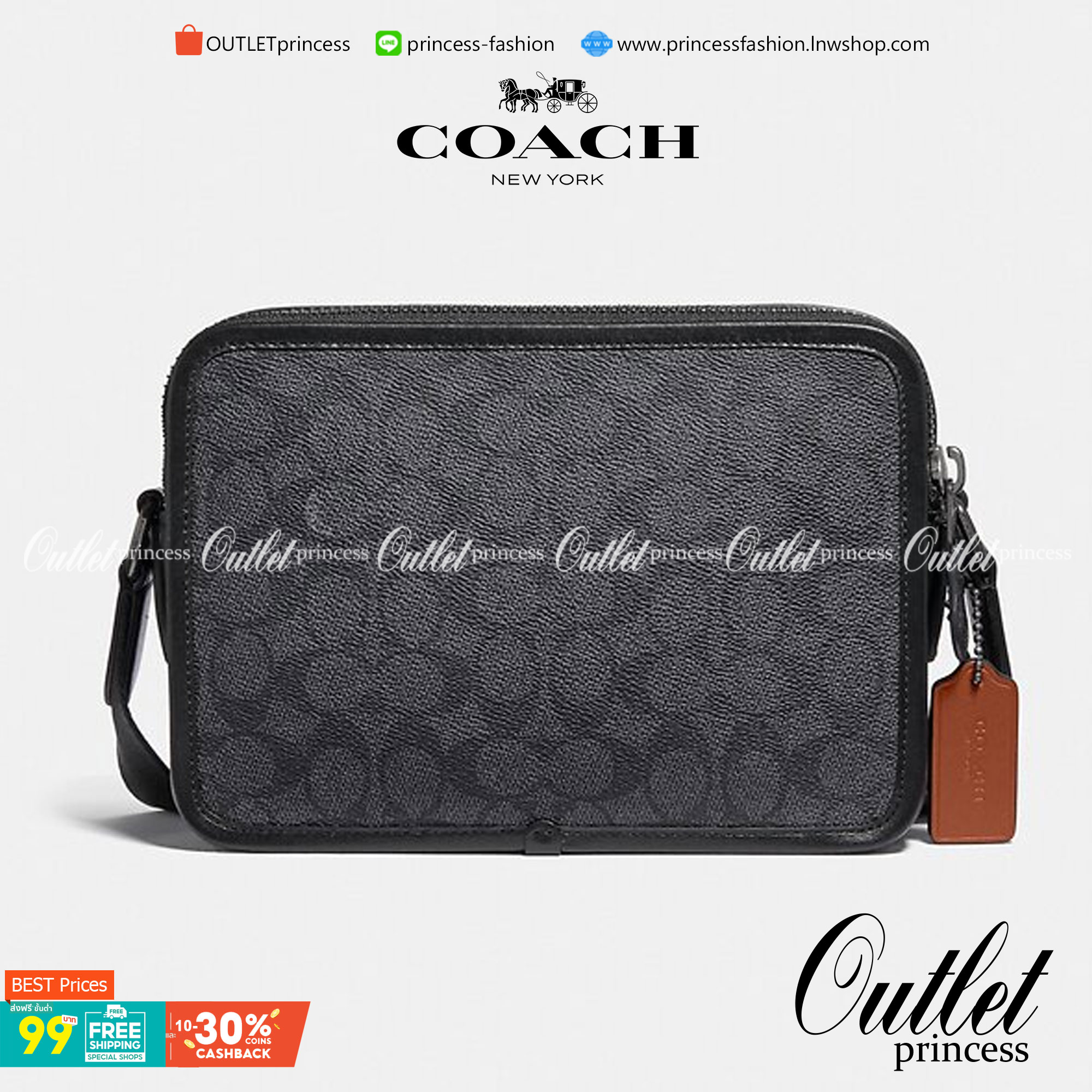 COACH Charter Crossbody 24 In Signature Canvas พร้อมส่งที่ไทย