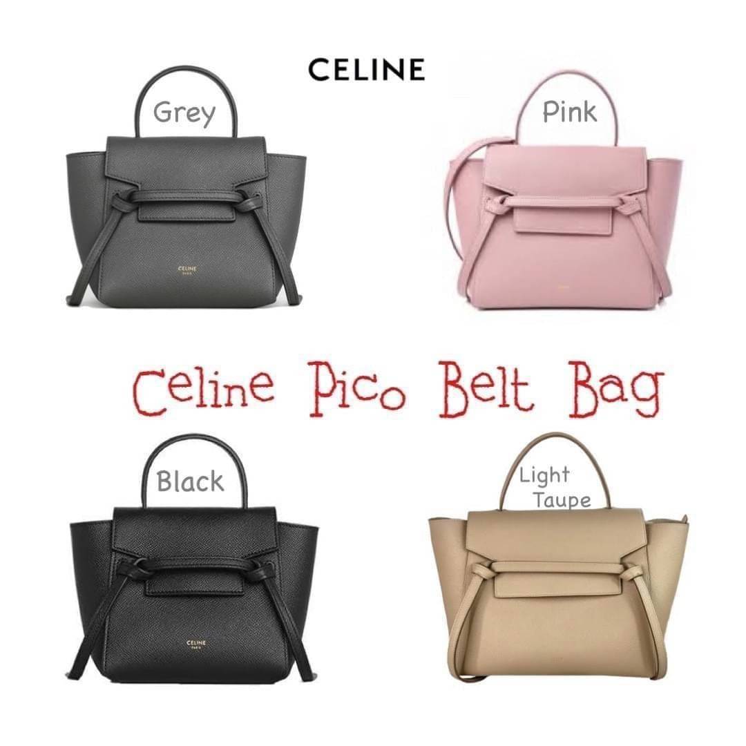 Celine Pico Belt Bag / Celine Belt Bag (ใบเล็ก) อีกหนึ่งคอลเลคชั่้นที่ได้รับความนิยมอย่างมาก บ่งบอกความเป็นตัวตนของแบรนด์ กลิ่นอายความคลาสสิก