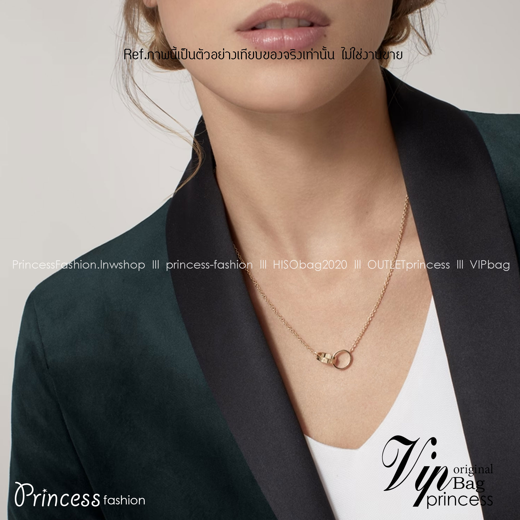 Cartier necklace LOVE - gold พร้อมส่งที่ไทย สร้อยคอคาเทียร์ **สินค้าเกรดออริจินอล 1:1 สลับแท้ ใช้งานต่างประเทศได้ งานสวยตามรูป ภาพถ่ายจากงานขายจริง