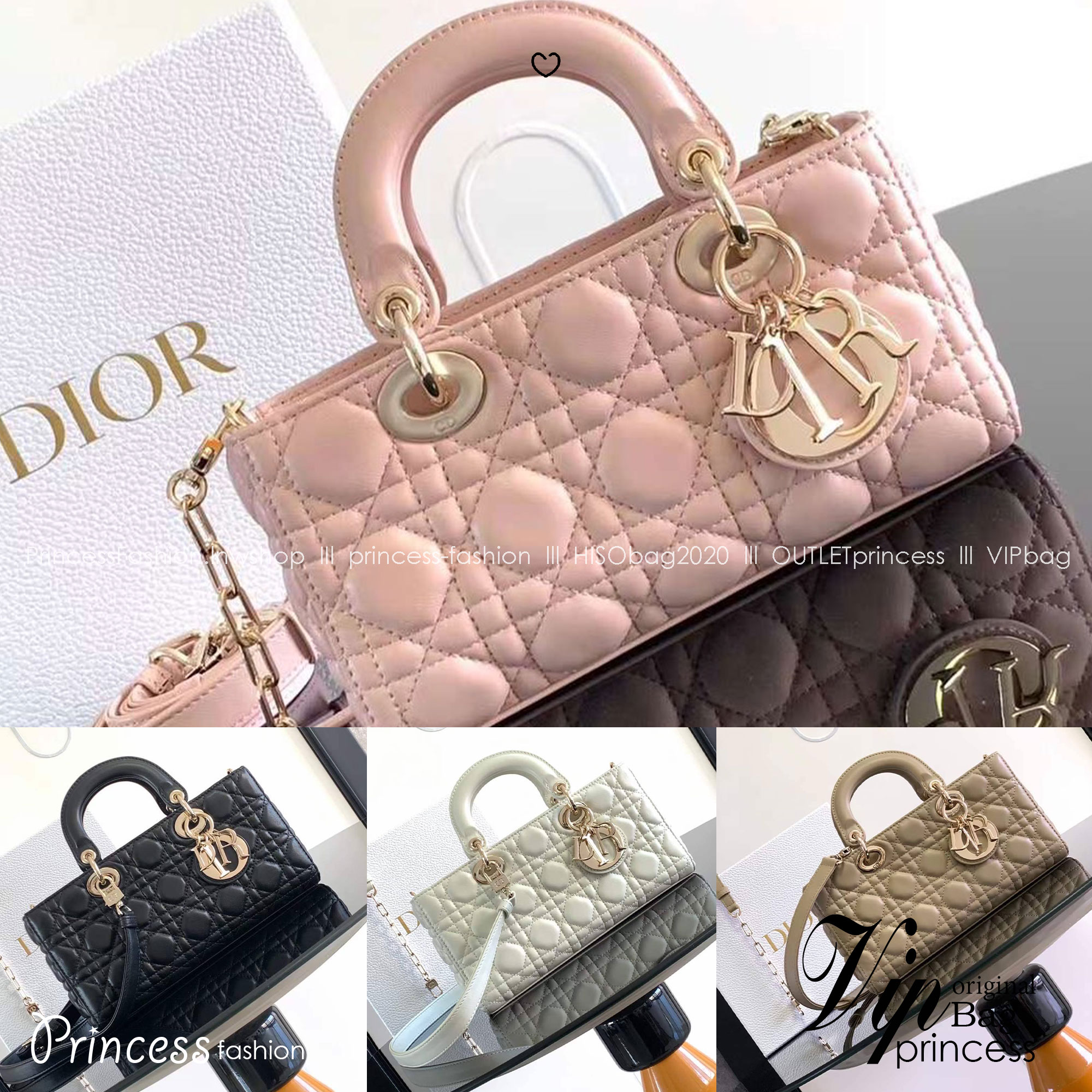 DIOR Medium Lady D-Joy Bag / LADYDIOR กระเป๋าสะพายสง่างามเหนือกาลเวลา เกรดท็อปออริ สลับแท้ 1:1