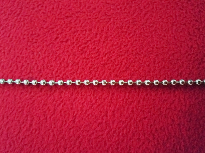 สร้อยคอสแตนเลสลายไข่ปลาแบบสั้น ความยาวทั้งเส้น 18 นิ้ว(ใส่พระได้1องค์)ค่ะ