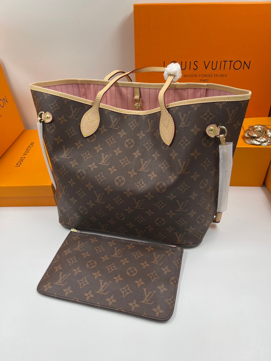 LV Neverfull GM Monogram 36cm / LV Shopping Bag พร้อมส่ง 4 สี **สินค้าเกรดออริจินอล 1:1 สลับแท้ ใช้งานต่างประเทศได้