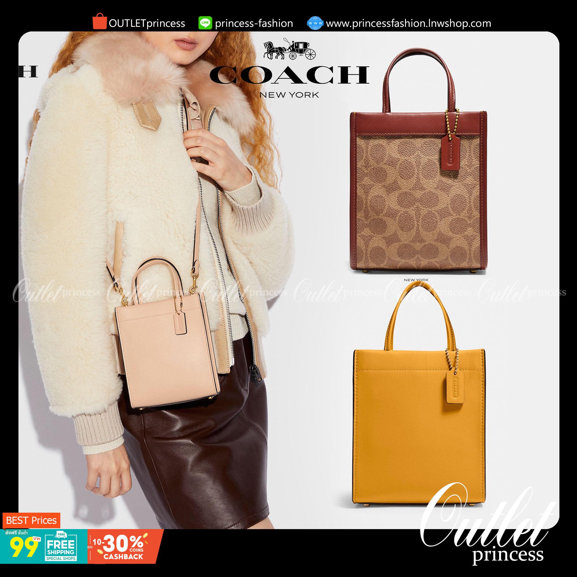 COACH MINI CASHIN TOTE ((C4828)) 💥พร้อมส่งที่ไทยรุ่นใหม่ล่าสุดค่ะ! กระเป๋าขนาดมินิ หนังแท้ หนังนิ่มสวย น่าใช้มากๆค่ะ ปากกระเป๋าแบบแม่เหล็ก ภายในสามารถใส่กระเป๋าเงินใบกลางได้;มือถือแบบตั้งได้ทุกรุ่น;ของจำเป็นจุกจิกสาวๆได้หลายอย่างนะคะ;พร้อมช่องเสีย