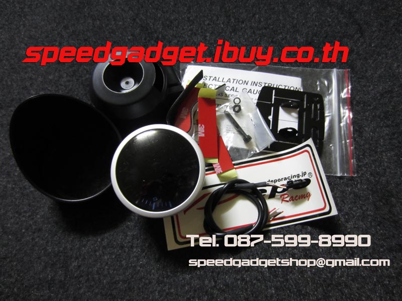 เกจ์วัดโวลท์ volt หน้ามืด 60 mm [Dual digit]