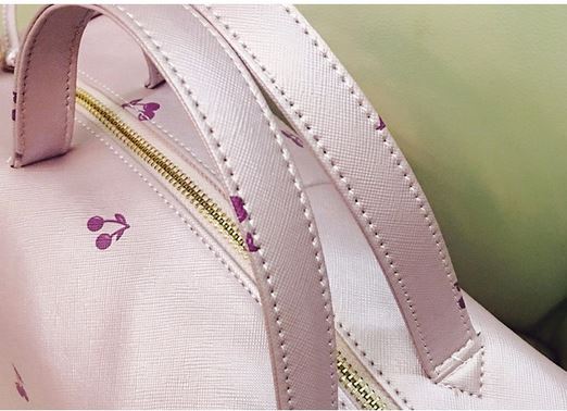 กระเป๋าสะพายข้างผู้หญิง หนัง Pu กันน้ำได้ กระเป๋าถือใบใหญ่ ใส่ของได้เยอะ แบบวัยรุ่น ลายเชอรี่ กระเป๋าสะพายวัยรุ่น ใส่ของเที่ยว สีชมพู น้ำเงิน 553780