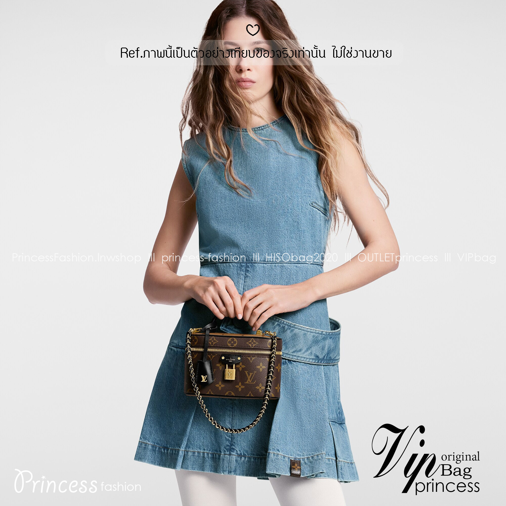 LV Vanity Chain Pouch Other movies กระเป๋าทรงวานิตี้ สีใหม่โทนเทาสวยมีสไตล์ไร้ที่ติ เกรดออริ 1:1 ใช้งานต่างประเทศได้