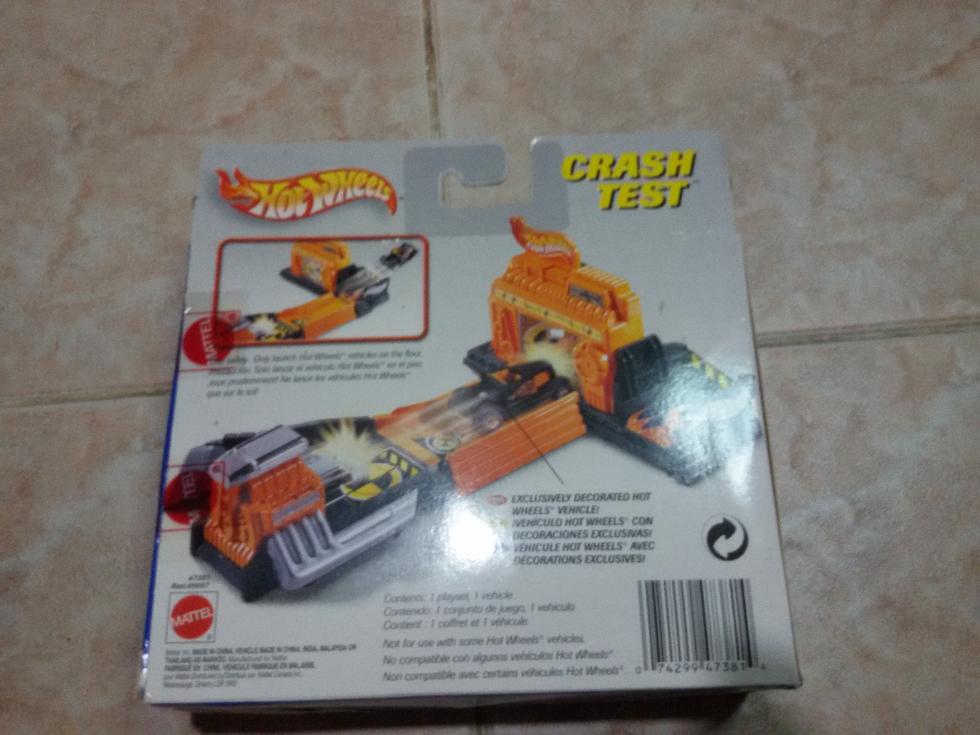 Hot Wheels Crash Test Playset without car รางรถฮ๊อตวิลมือหนึ่งกล่องไม่สวย