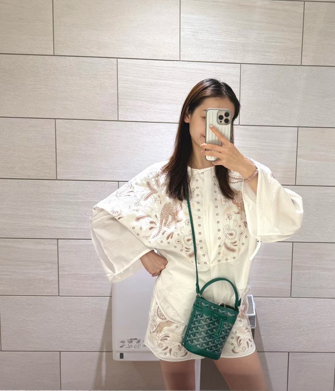 RI หนังแท้ | Goyard Petit Flot Mini bucket bag กระเป๋าสะพายทรงบัคเก็ต ไซส์มินิ ดูผู้ดีในตัว วัสดุหนังแคนวาสพิมพ์ลายสวยคม