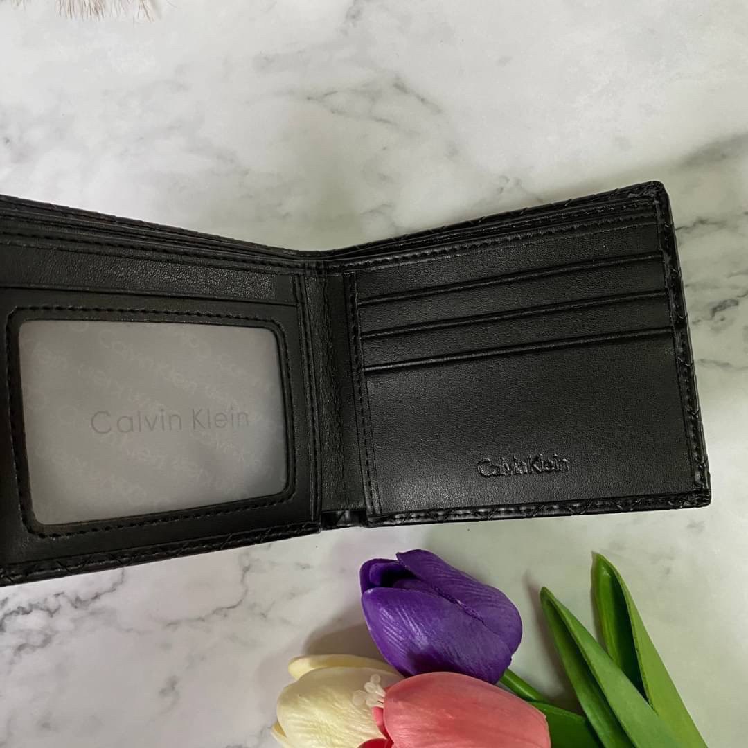 Calvin Klein Leather Belt & Wallet Set Setกระเป๋าสตางค์+เข็มขัด