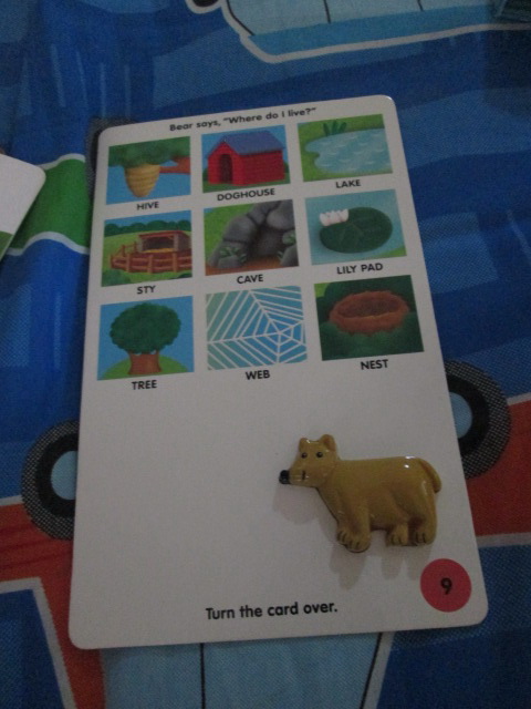 Scholastic- HANDS-ON LEARNING (Where do I live?) Stacking cardsของเล่นเสริมพัฒนาการเด็กมือสอง