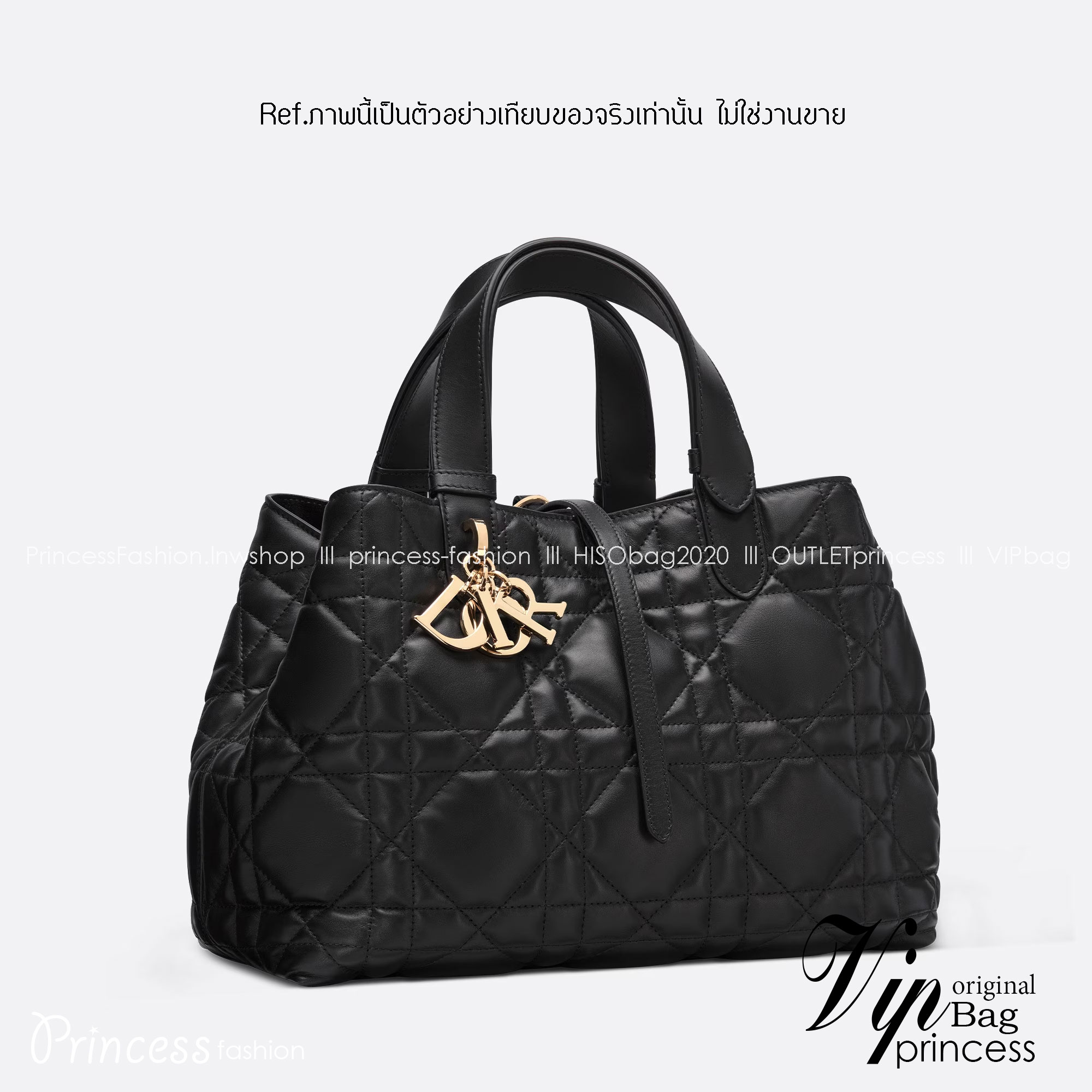 MEDIUM 30cm DIOR TOUJOURS BAG Macrocannage Calfskin / DIOR Tote Bag ออริ 1:1 พร้อมส่ง 5 สี กระเป๋าสะพายทรงโท้ท จุของได้เต็มที่ รูปทรงคลาสสิค หนังสวย หรูหราเกินราคา