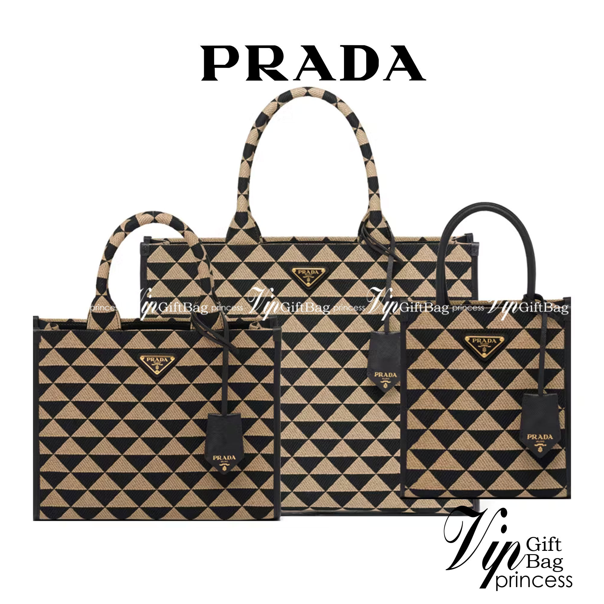 PRADA Small Prada Symbole jacquard fabric handbag แบบใหม่ล่าสุดจากแบรนด์ดัง จัดให้แบบเลิศๆ กับกระเป๋าทรงโท้ท สวยเอกลักษณ์ ภายในโล่งกว้างมาก ใส่ของแบบแน่นๆ จุๆไปได้เลย หมดห่วง!! และยังมีสายครอสบอดี้มาให้ จะสะพายชิคๆคูลๆ จะถือแบบปังๆ ก็เอาอยู่ทุกลุค ราคาคุ้