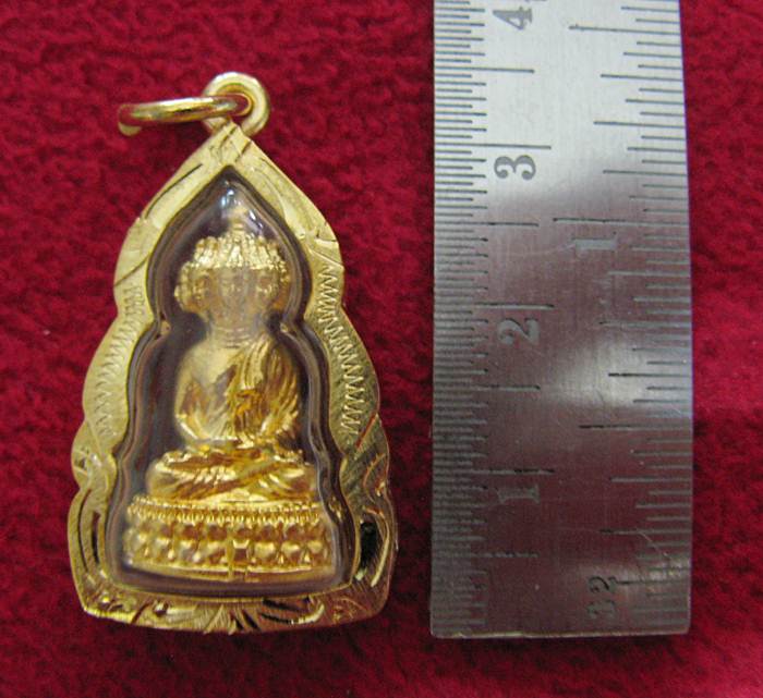 สินค้าหมดค่ะ องค์พระเศรษฐีนวโกฏิ สูง 2.5 ซ.ม. เนื้อทองเลี่ยมกรอบทองไมครอนพร้อมใบคาถาค่ะ