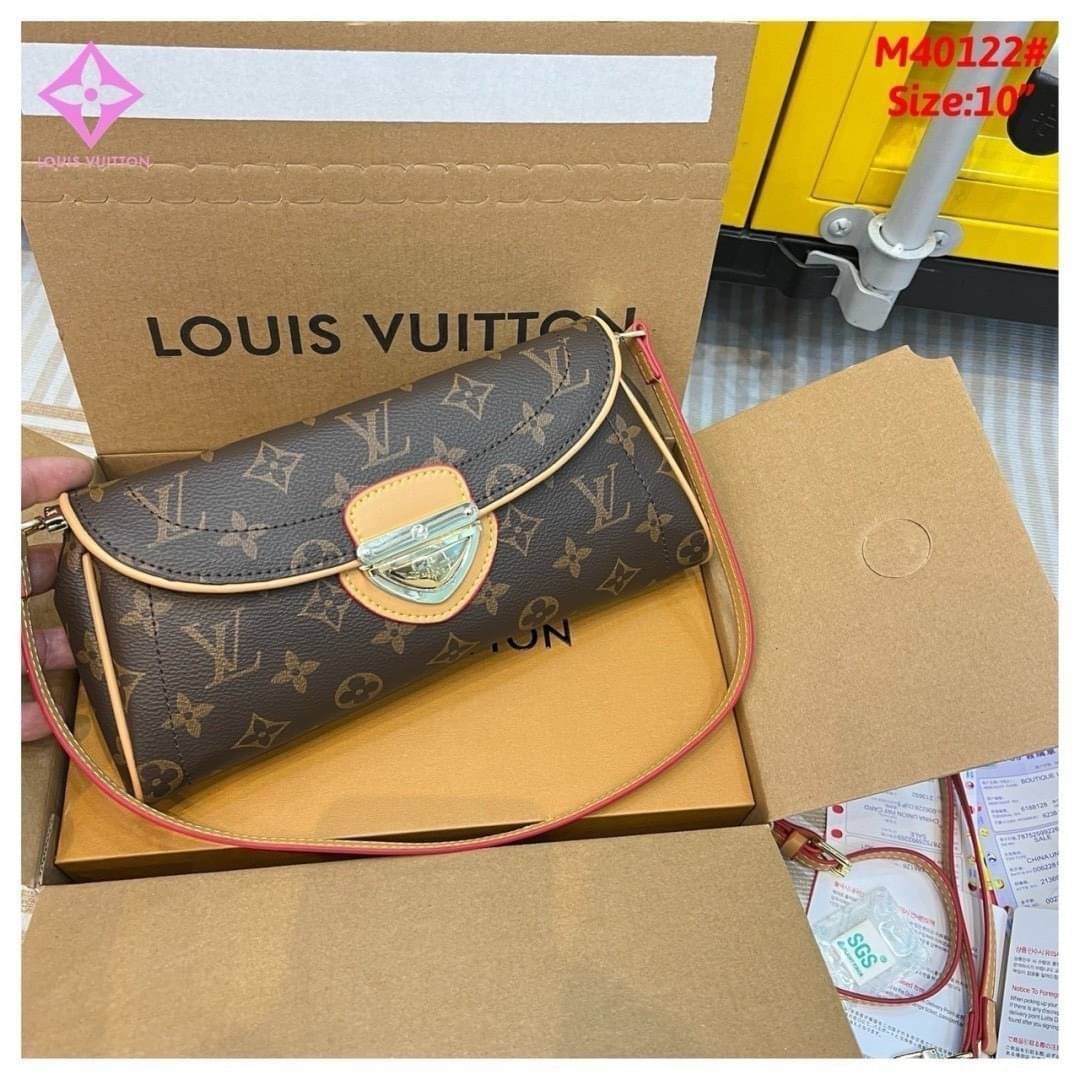 LV Monogram Canvas Beverly Clutch Bag / LV Monogram Pochette Beverly Shoulder Bag กระเป๋าทรงคลัช ทรงพอช งานวินเทจ ลายโมโนแกรม ถือหรือสะพายไหล่ได้ สวยหรูตลอดกาล