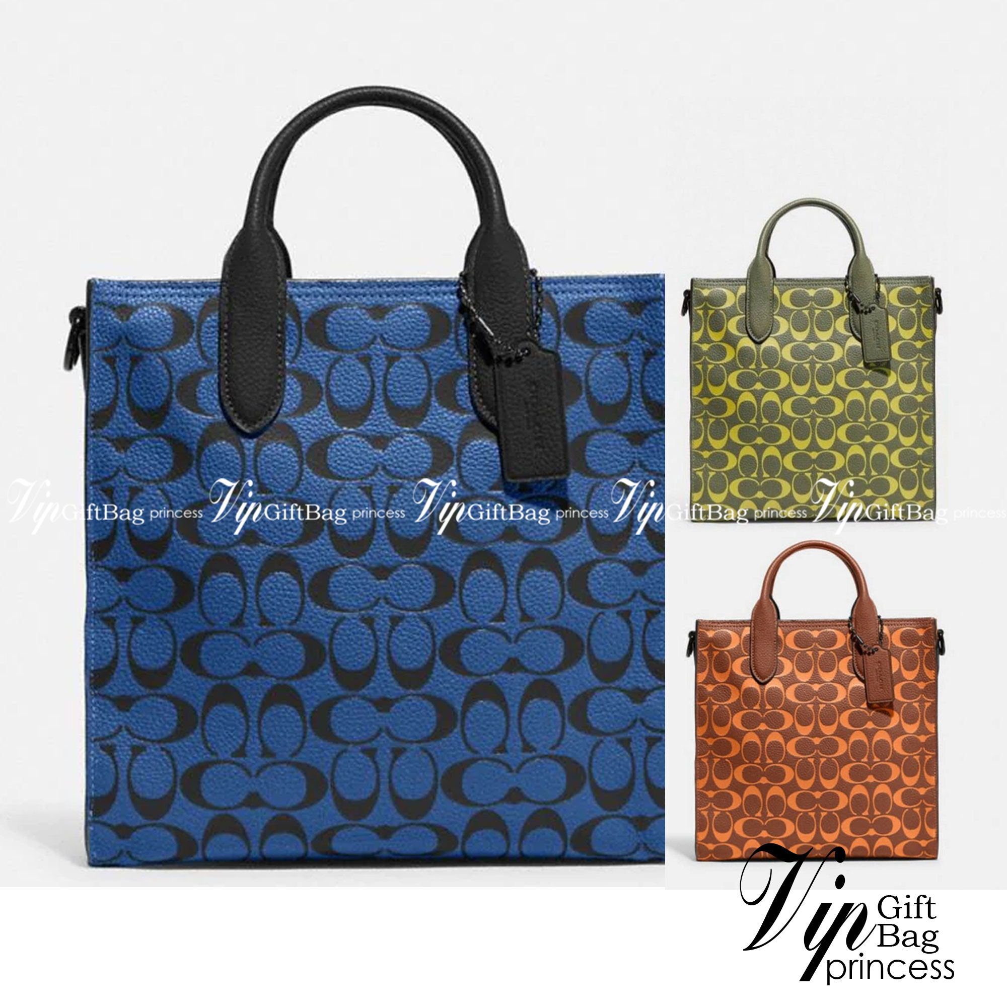 COACH COLORFUL GOTHAM TOTE SIGNATURE ((CA814)) รุ่นนี้ใช้ได้ทั้งผู้ชายและผู้หญิง ขนาดกลางๆกำลังสวยเลยค่ะ ใหม่ล่าสุด ก่อนใคร! กับกระเป๋าที่รังสรรค์สีออกมาได้สดใส เรียกได้ว่าจัดเต็มในเรื่องสีมีเดียวค่ะ หนังแท้ ลายหนังสวย บวกกับโลโก้แบรนด์ทั้งใบที่ลงลายสีได้